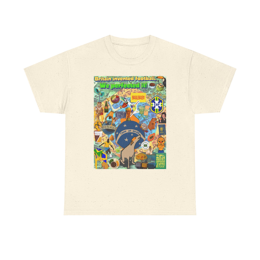 Unisex 100% Algodão OEKO-TEX®  | Brasil x Britain - O jogo nasceu lá, mas o Brasil o elevou a outro patamar!