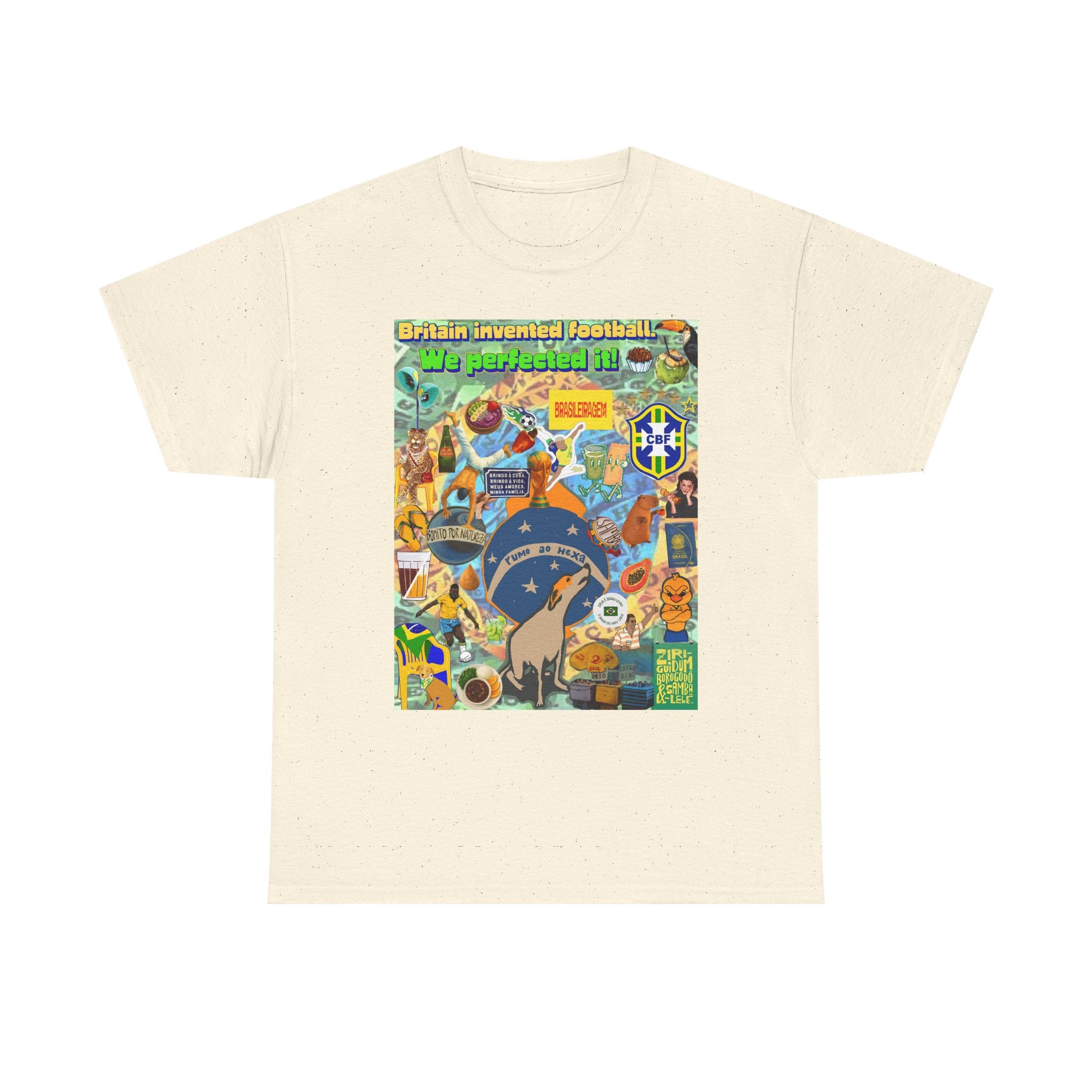 Unisex 100% Algodão OEKO-TEX®  | Brasil x Britain - O jogo nasceu lá, mas o Brasil o elevou a outro patamar!