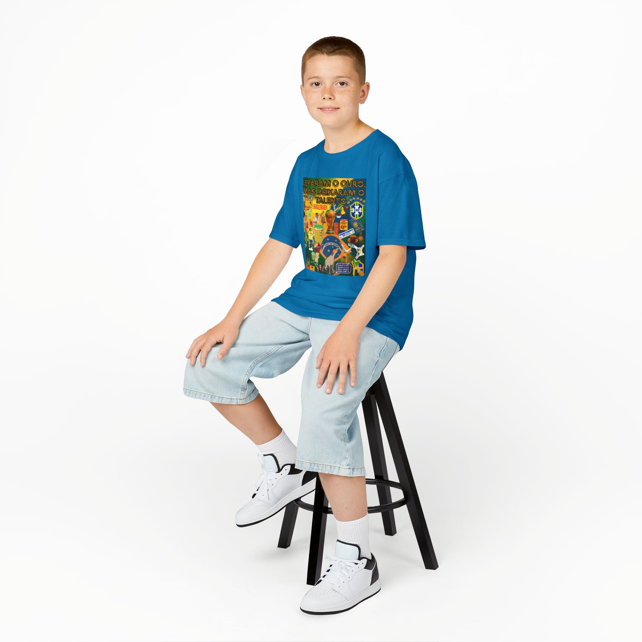 Unisex Kids 100% Algodão | Brasil x Portugal