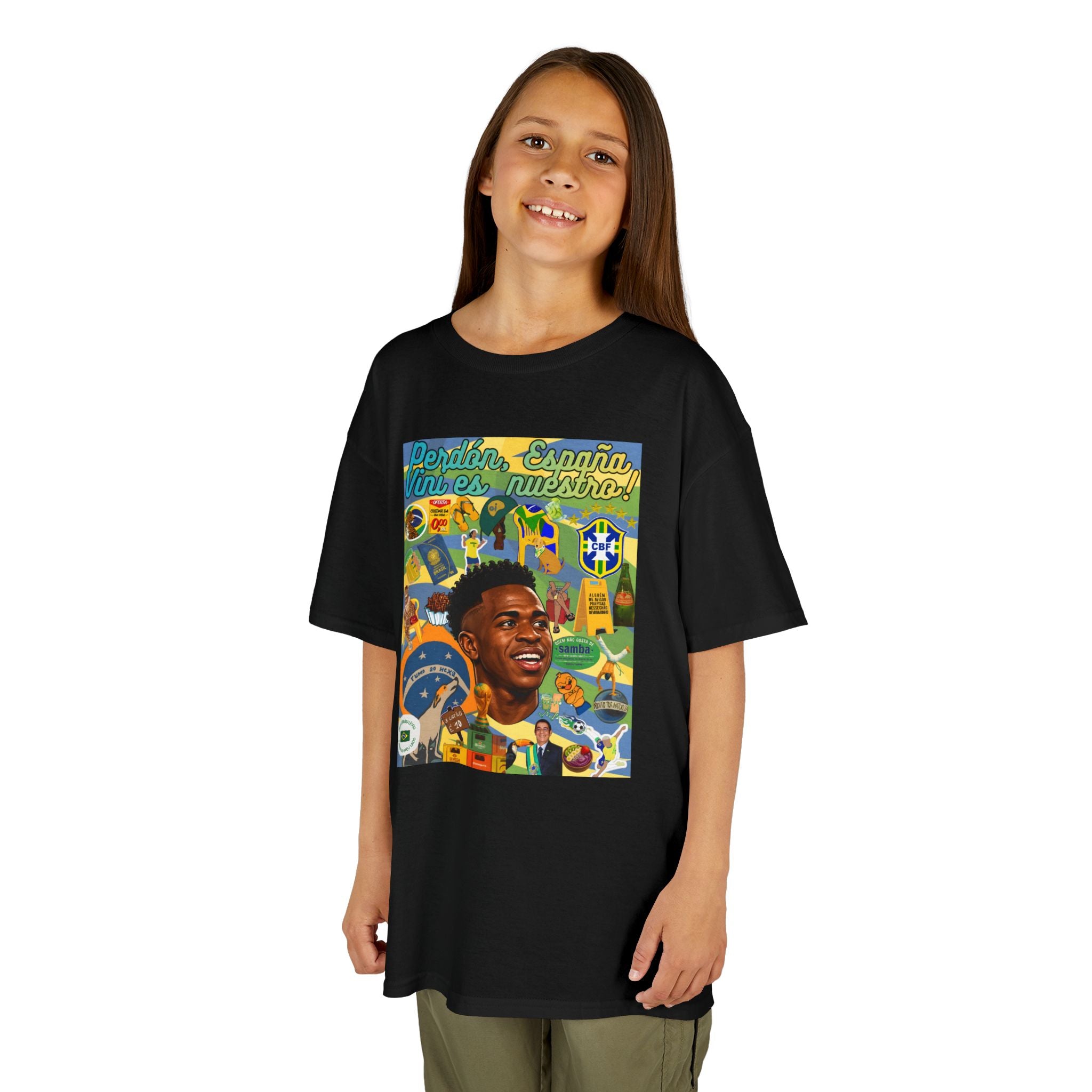 Unisex Kids 100% Algodão | Brasil x Espanha