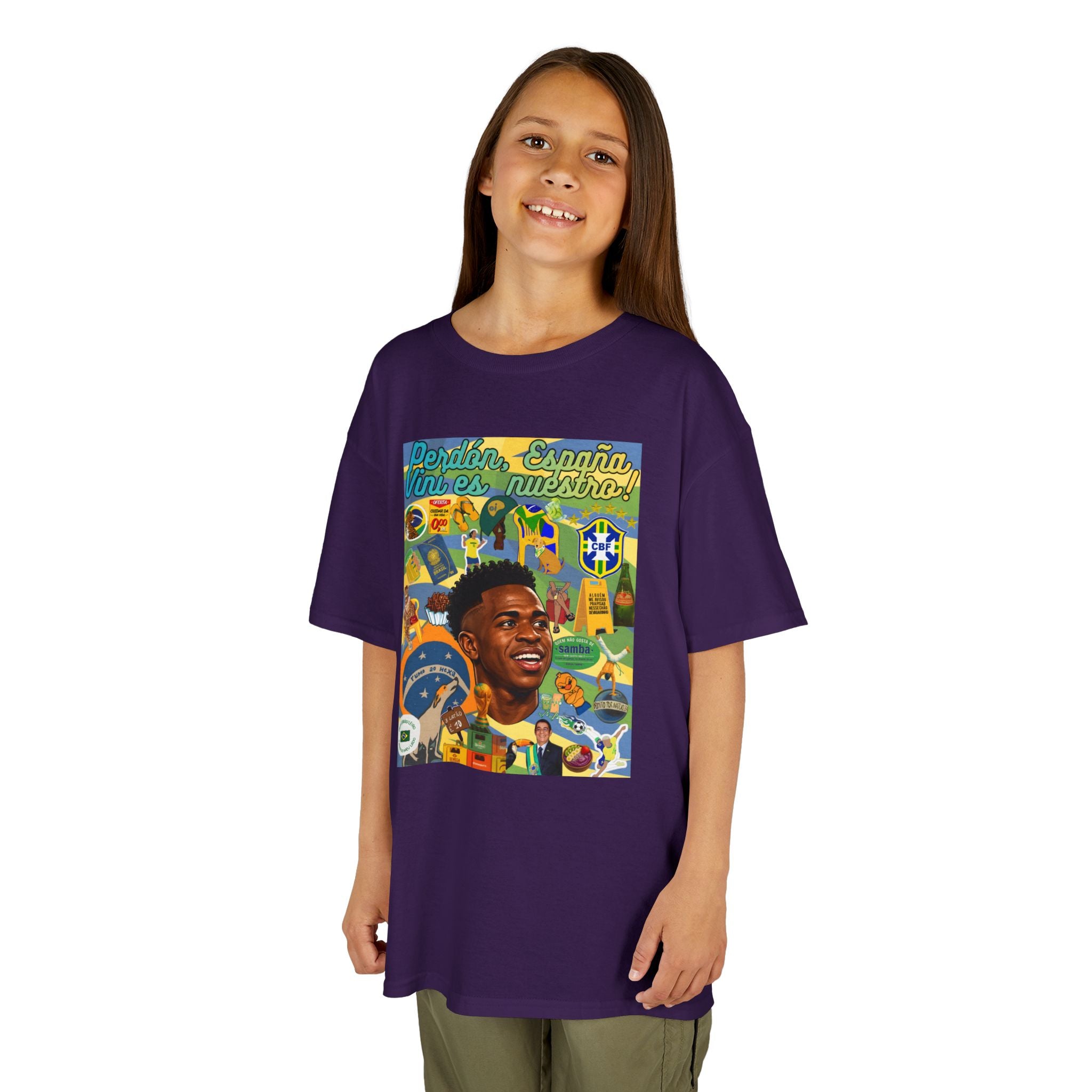 Unisex Kids 100% Algodão | Brasil x Espanha