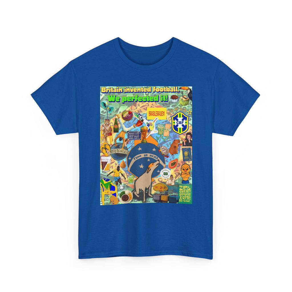 Unisex 100% Algodão OEKO-TEX®  | Brasil x Britain - O jogo nasceu lá, mas o Brasil o elevou a outro patamar!