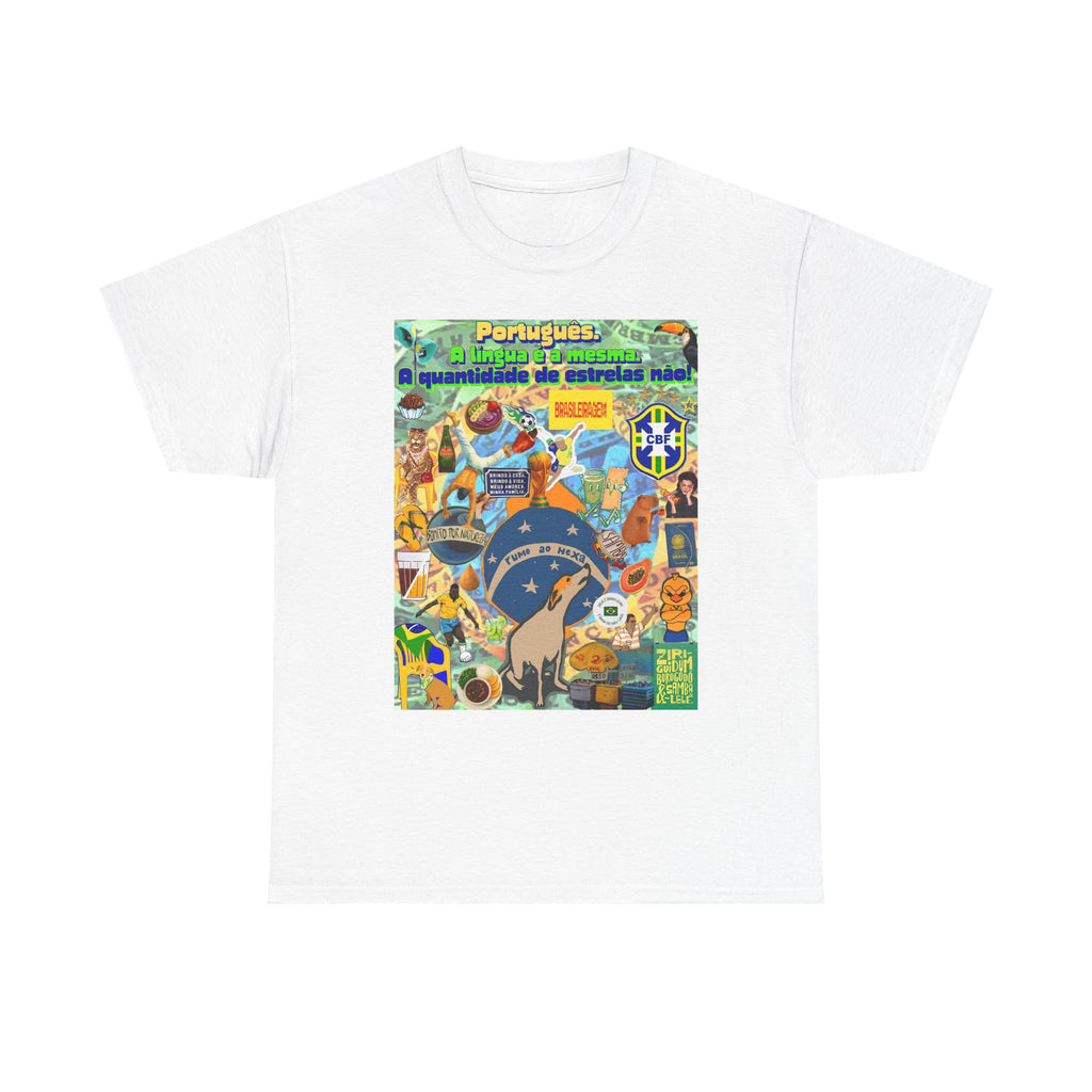 Unisex 100% Algodão OEKO-TEX®  | Brasil x Portugal - Quantidade de estrelas.