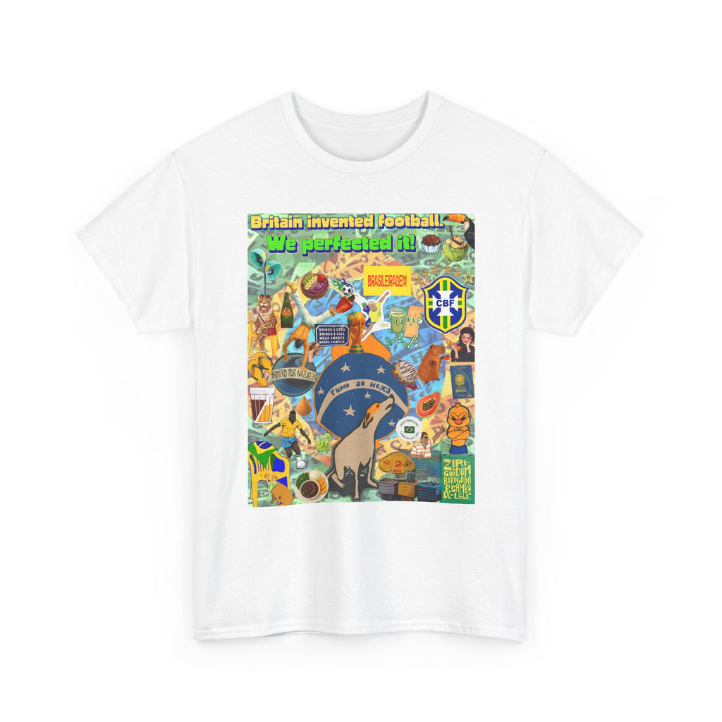 Unisex 100% Algodão OEKO-TEX®  | Brasil x Britain - O jogo nasceu lá, mas o Brasil o elevou a outro patamar!