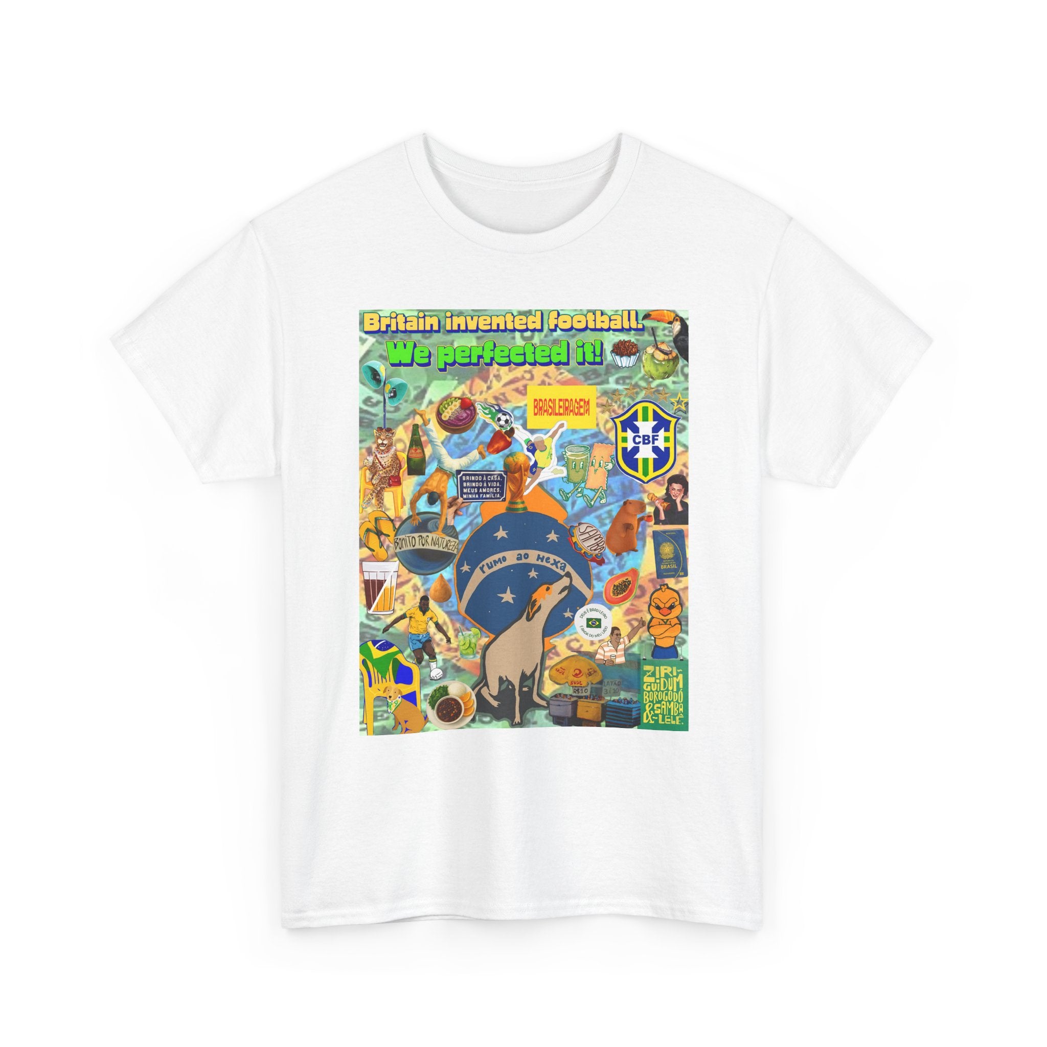 Unisex 100% Algodão OEKO-TEX®  | Brasil x Britain - O jogo nasceu lá, mas o Brasil o elevou a outro patamar!