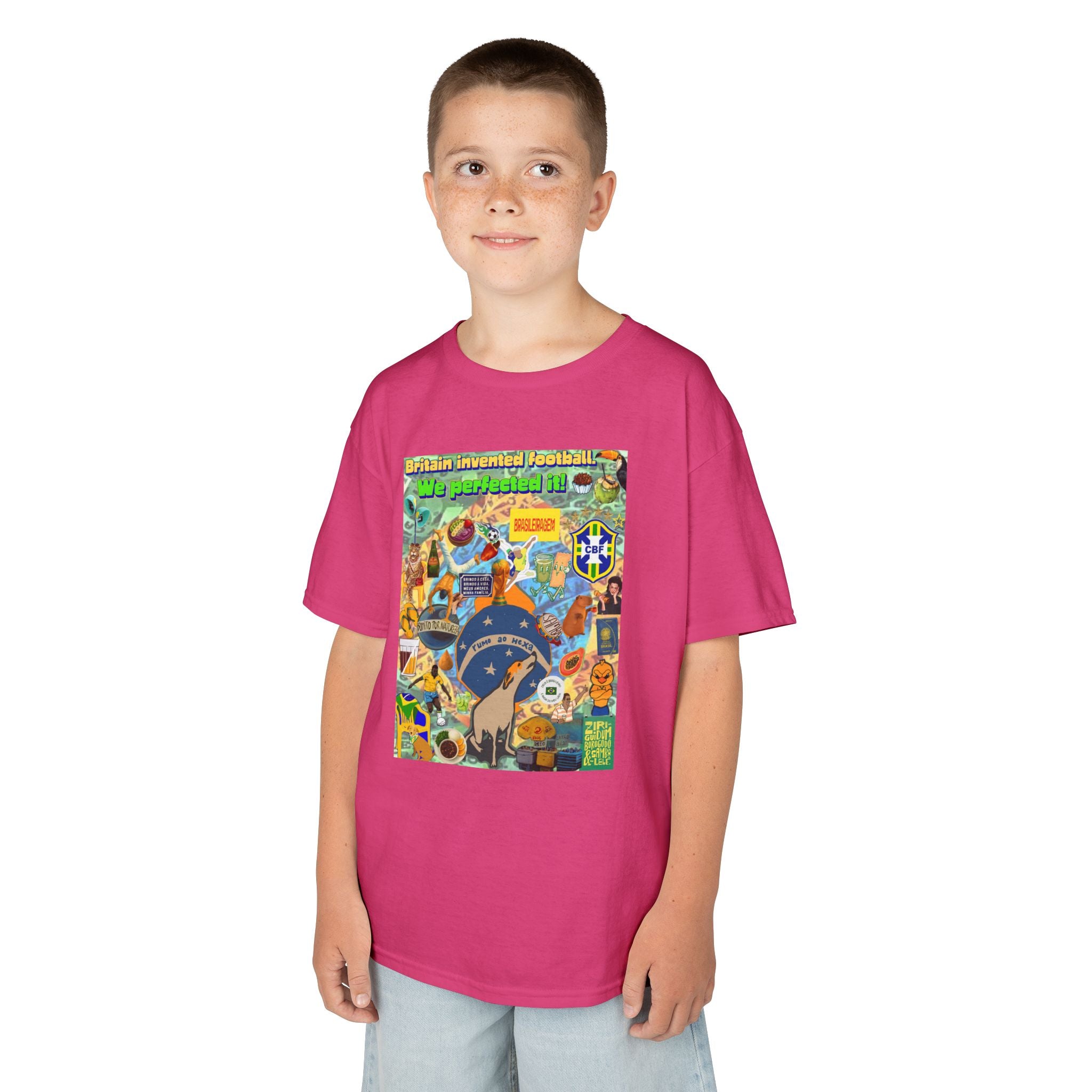 Unisex Kids 100% Algodão | Brasil x Britain - O jogo nasceu lá, mas o Brasil o elevou a outro patamar!