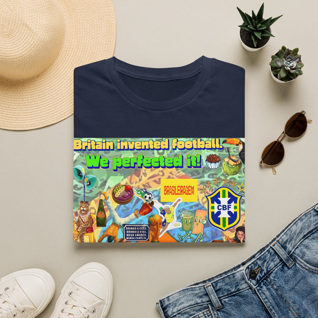 Unisex Graphic T-Shirt | Brasil x Britain - O jogo nasceu lá, mas o Brasil o elevou a outro patamar!