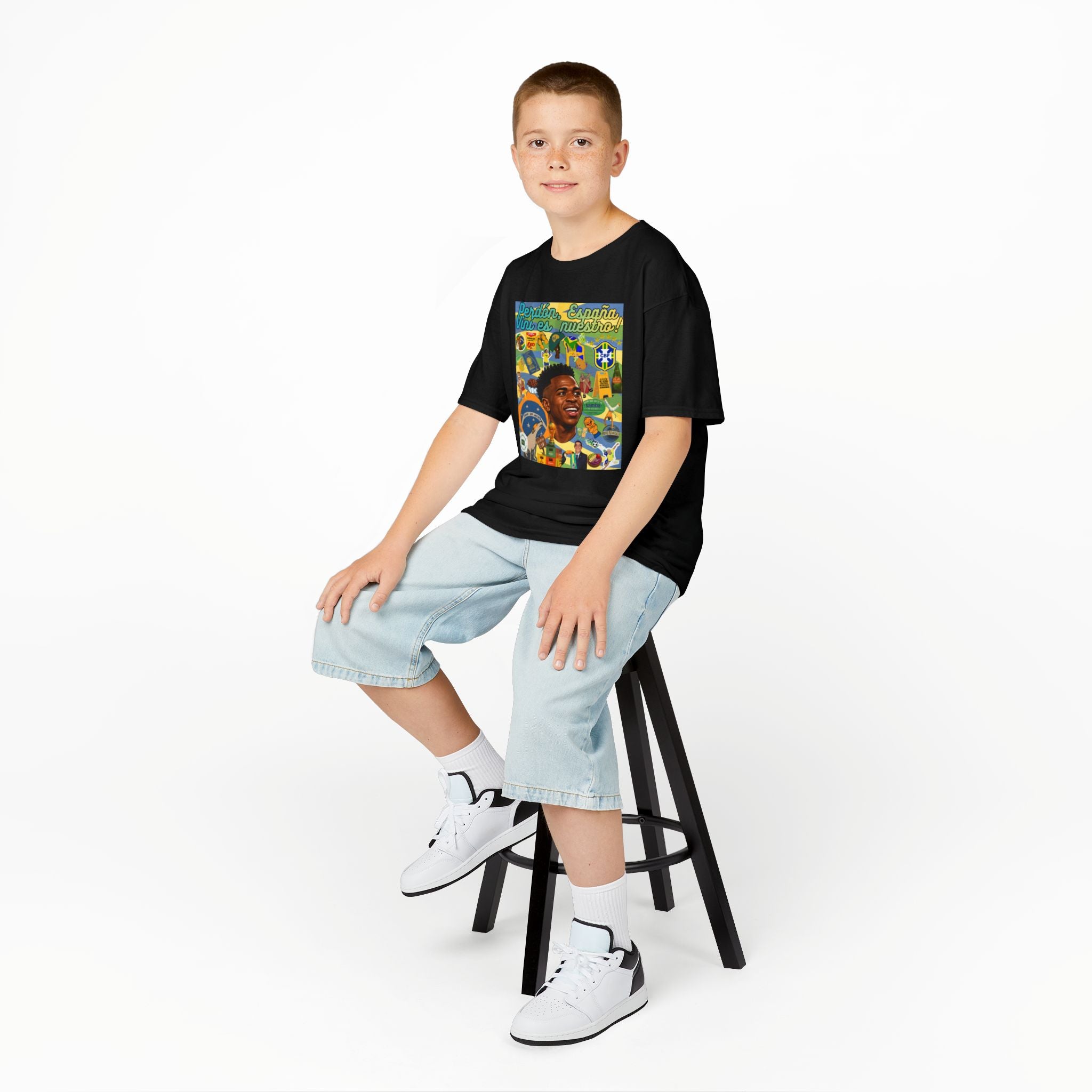 Unisex Kids 100% Algodão | Brasil x Espanha