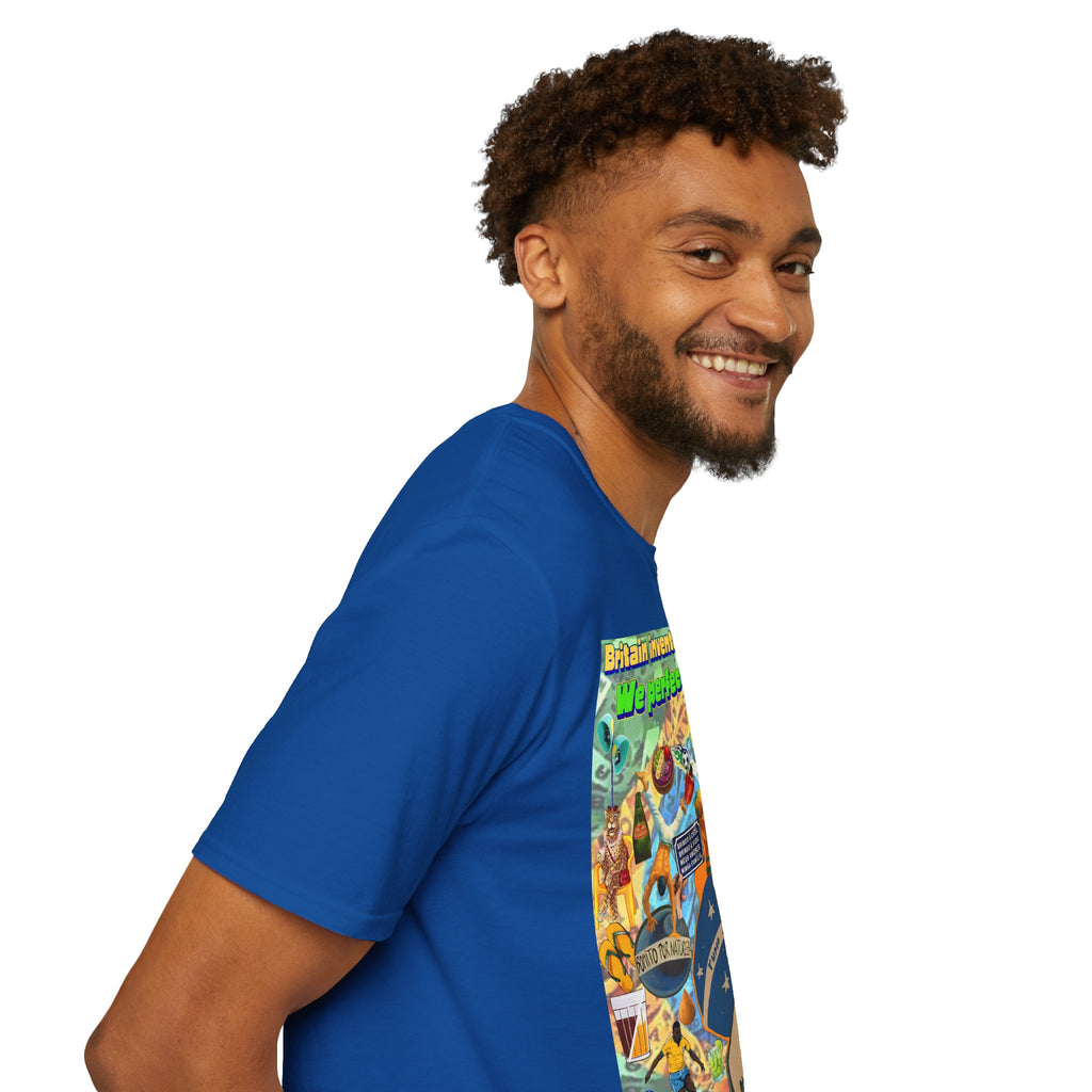 Unisex Graphic T-Shirt | Brasil x Britain - O jogo nasceu lá, mas o Brasil o elevou a outro patamar!