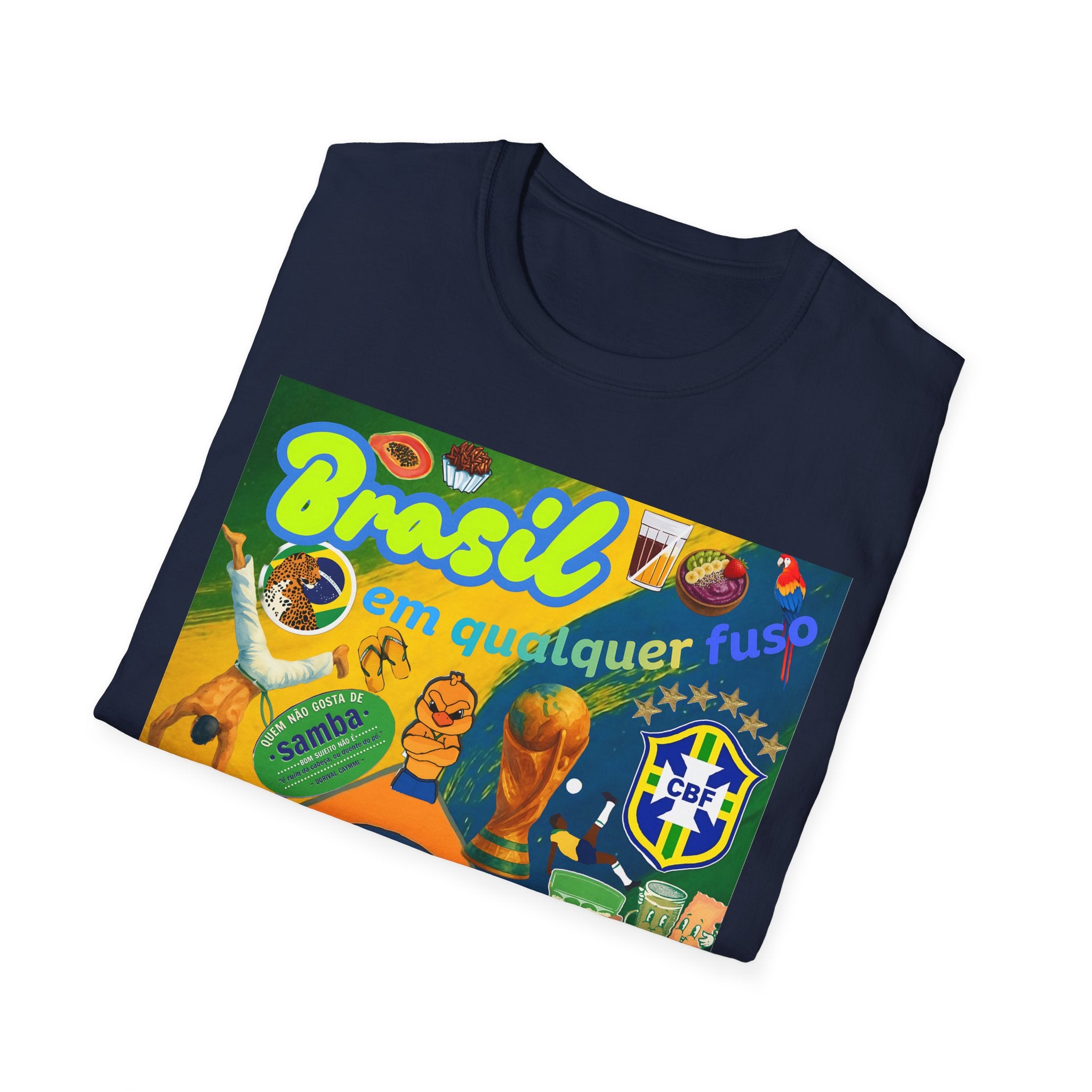 Unisex Graphic T-Shirt | Brasil em qualquer fuso.