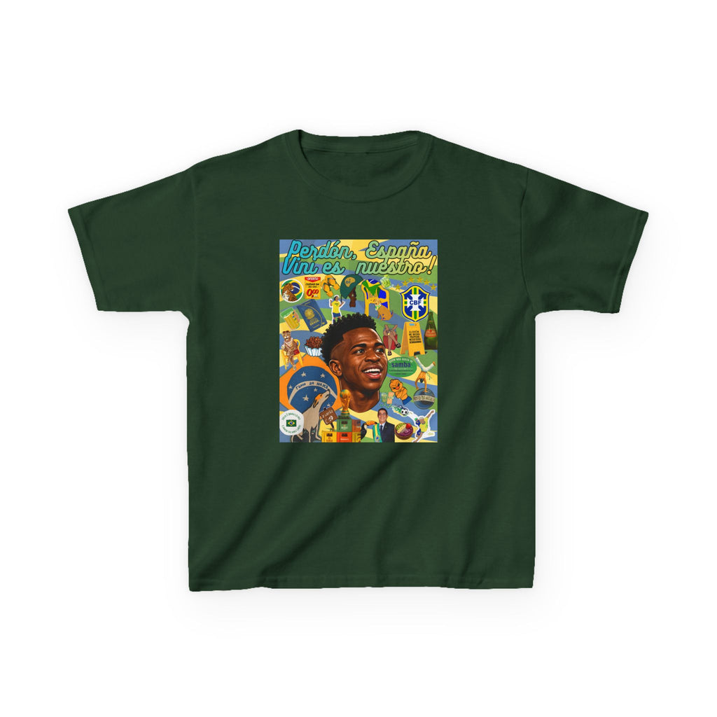 Unisex Kids 100% Algodão | Brasil x Espanha