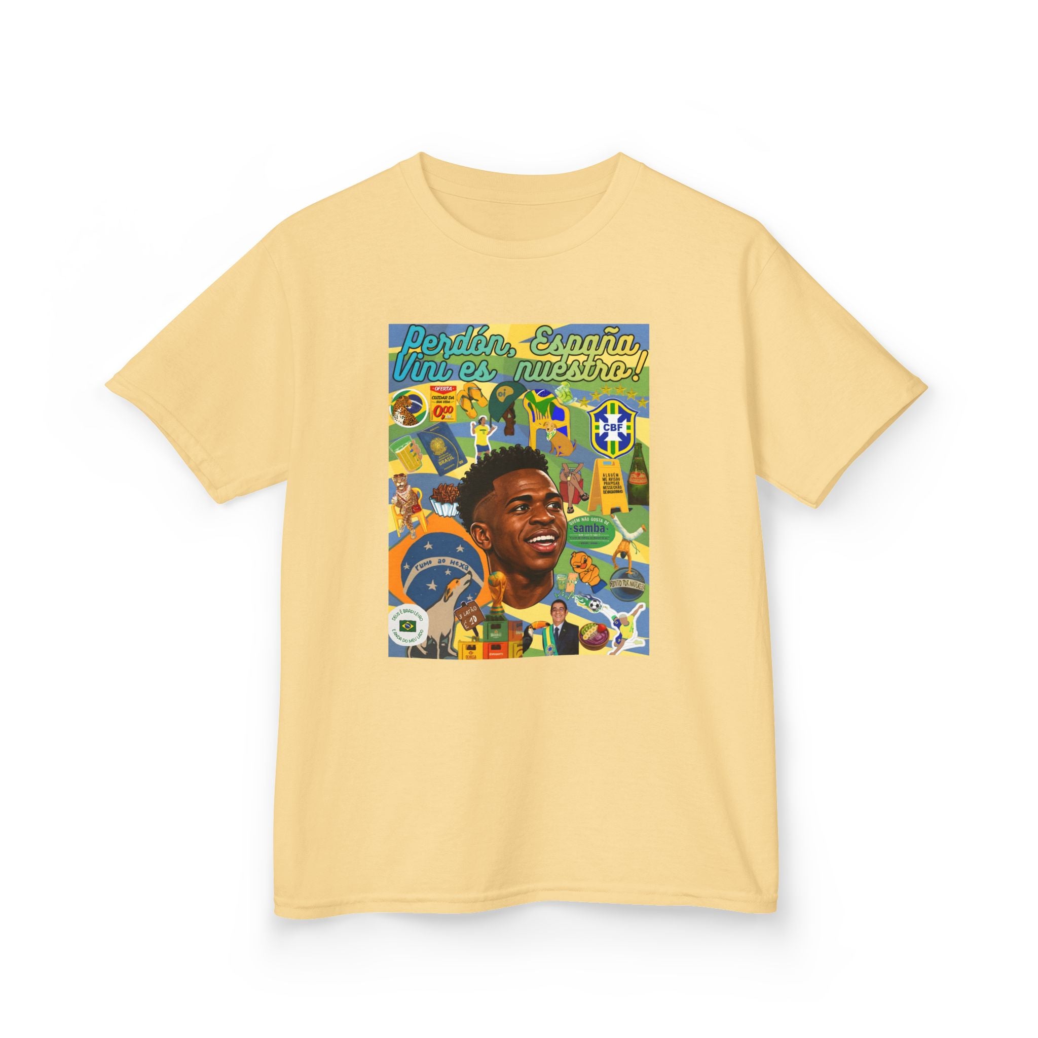 Unisex Kids 100% Algodão | Brasil x Espanha