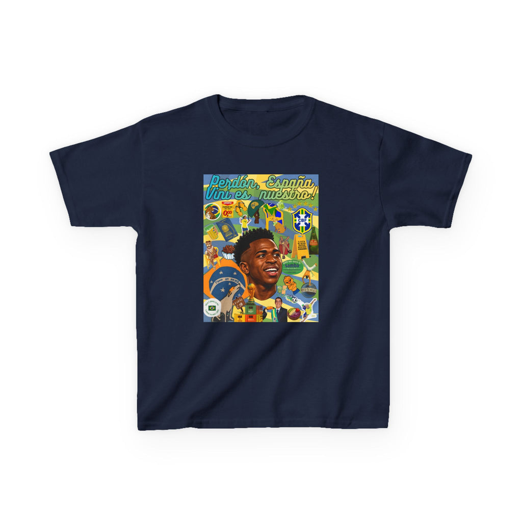 Unisex Kids 100% Algodão | Brasil x Espanha