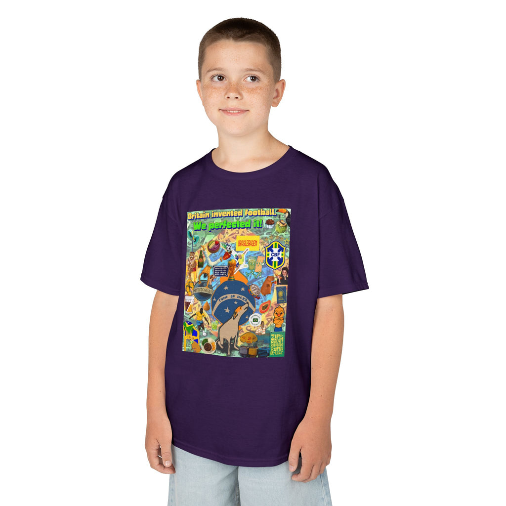 Unisex Kids 100% Algodão | Brasil x Britain - O jogo nasceu lá, mas o Brasil o elevou a outro patamar!