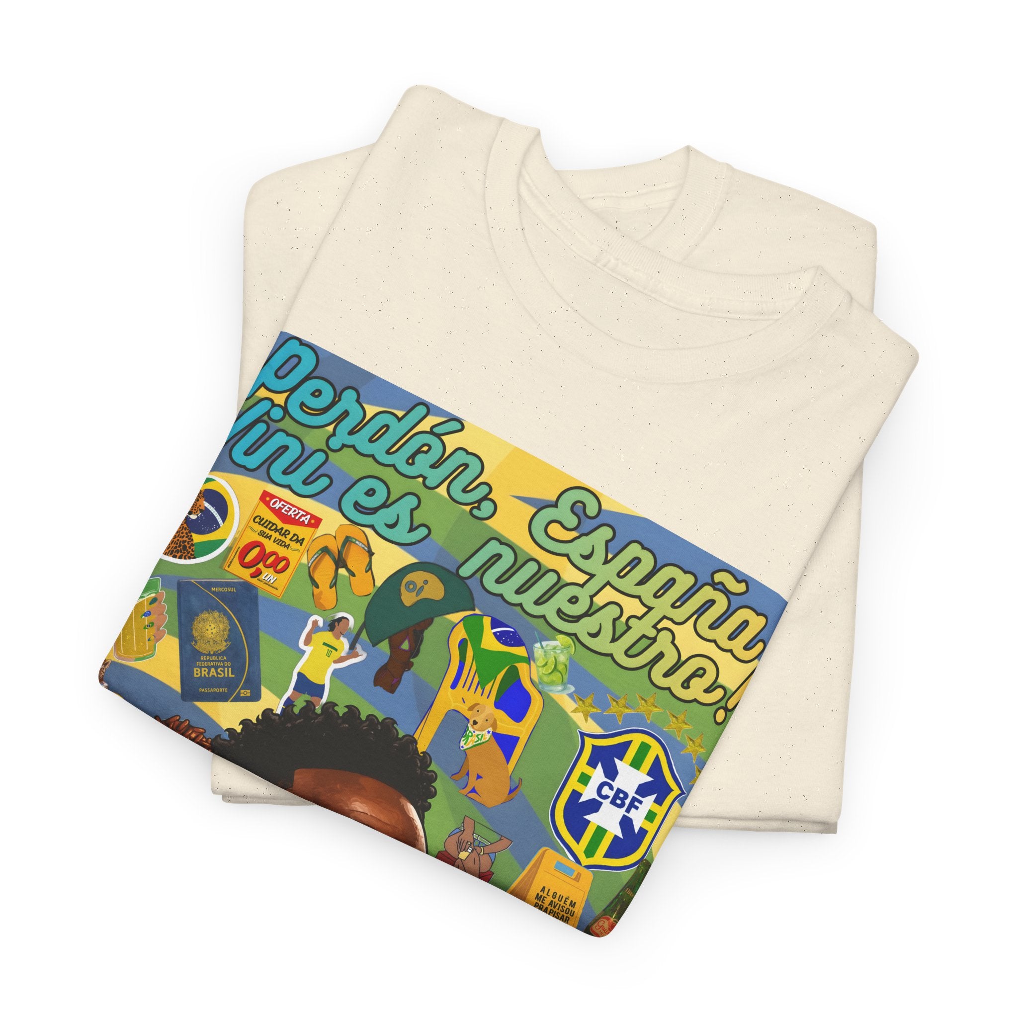 Unisex 100% Algodão OEKO-TEX®  | Brasil x Espanha