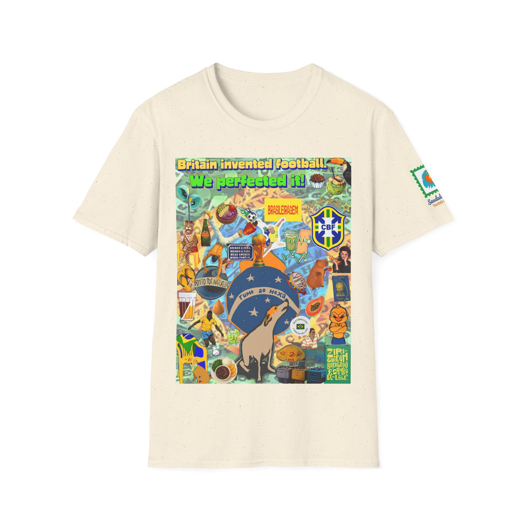 Unisex Graphic T-Shirt | Brasil x Britain - O jogo nasceu lá, mas o Brasil o elevou a outro patamar!