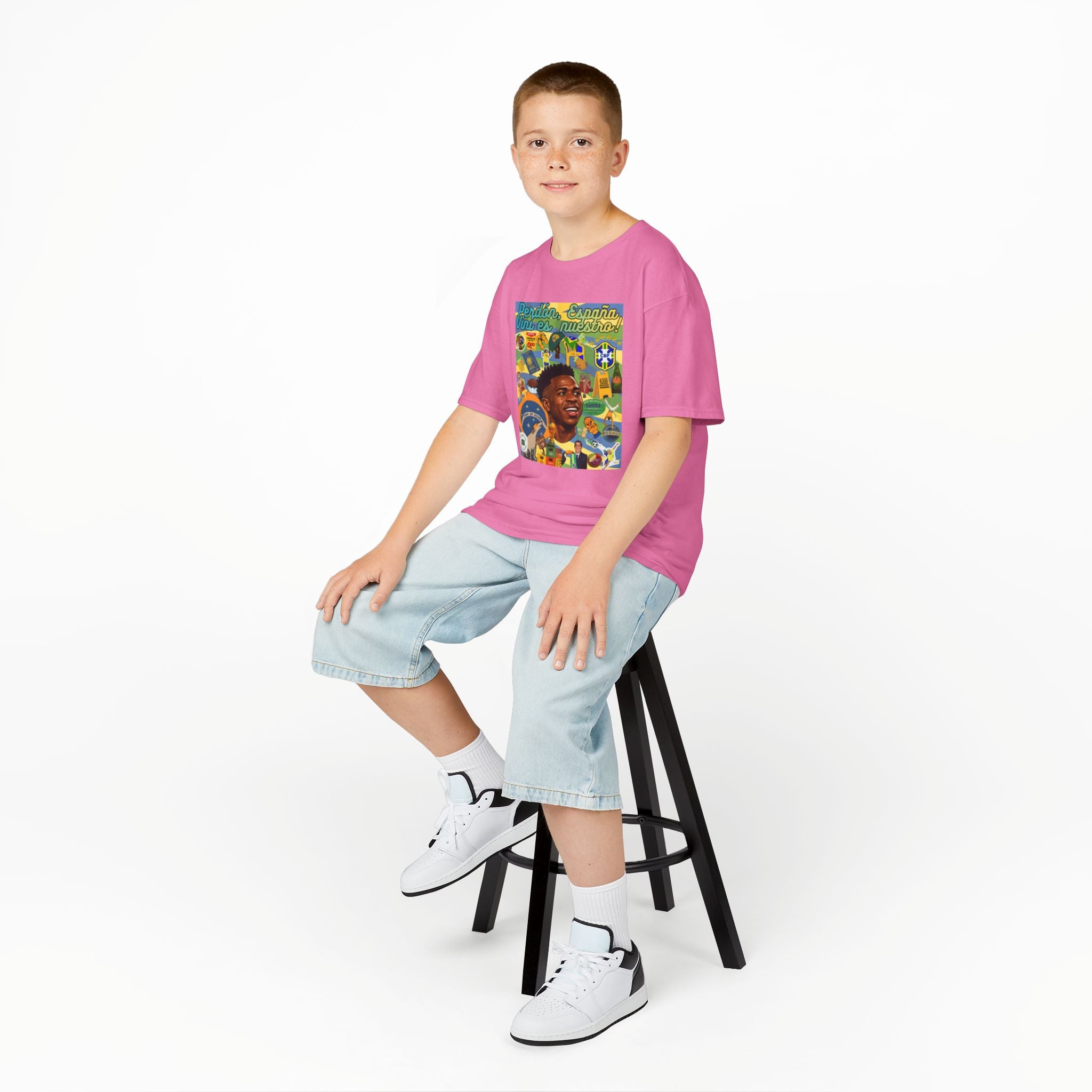 Unisex Kids 100% Algodão | Brasil x Espanha