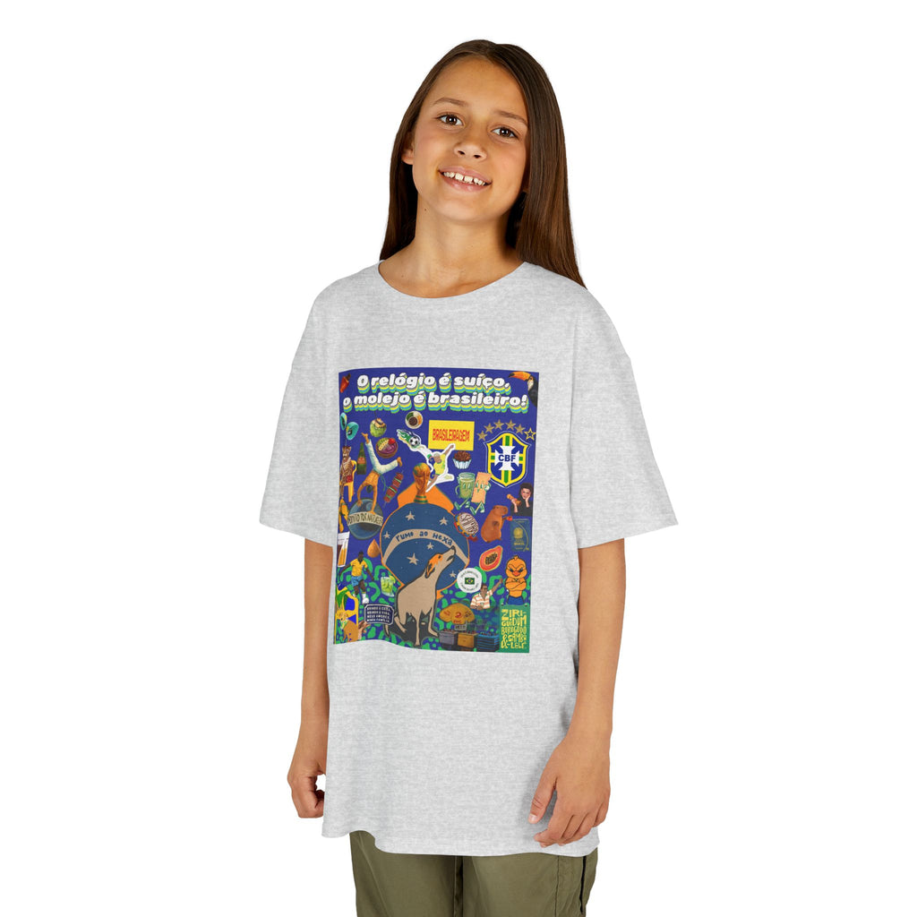 Unisex Kids 100% Algodão | Brasil x Suíça - O relógio é deles, o molejo é nosso!