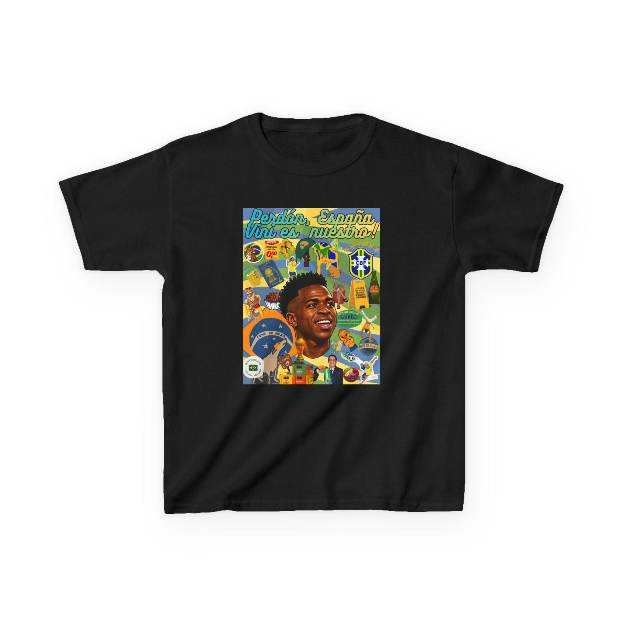 Unisex Kids 100% Algodão | Brasil x Espanha