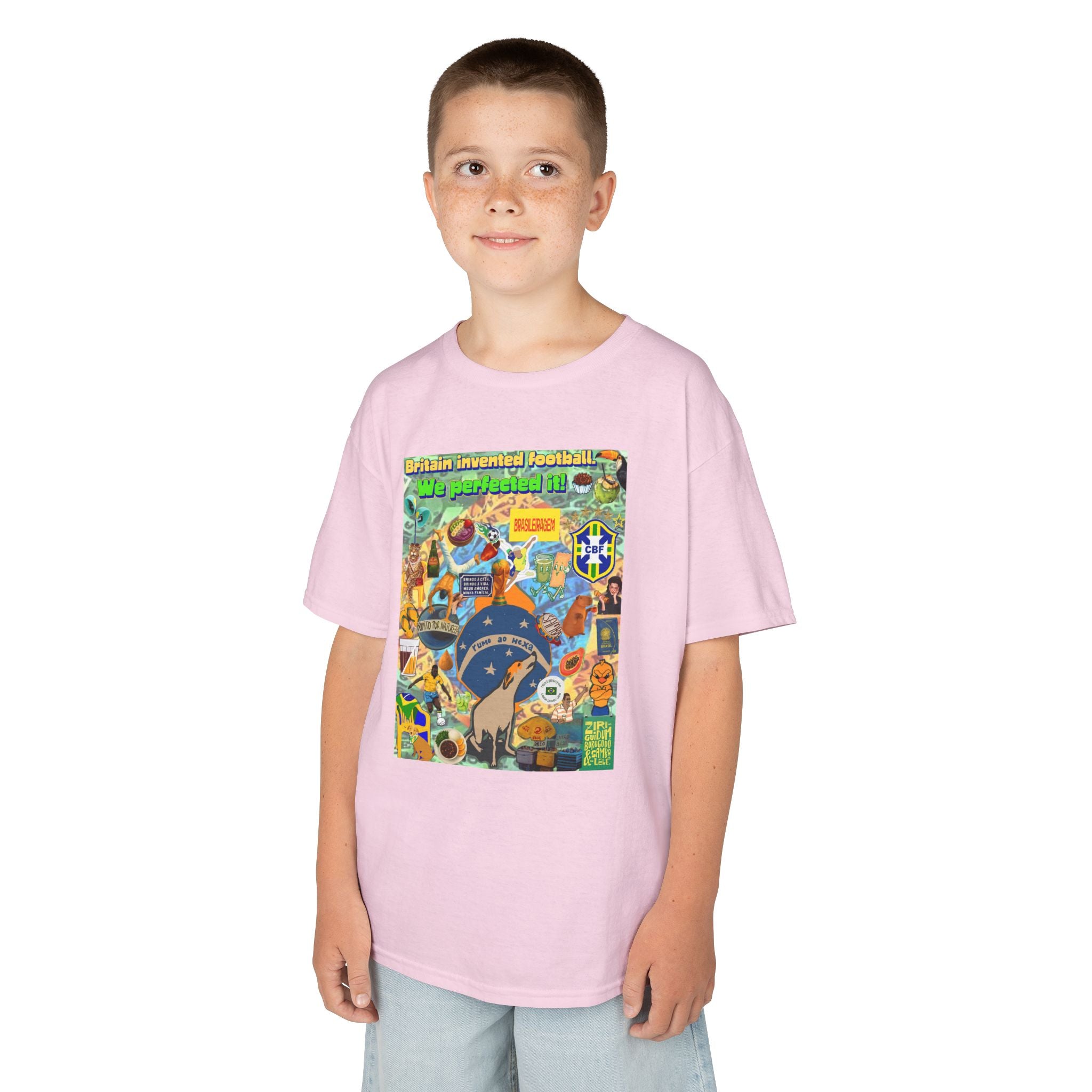 Unisex Kids 100% Algodão | Brasil x Britain - O jogo nasceu lá, mas o Brasil o elevou a outro patamar!