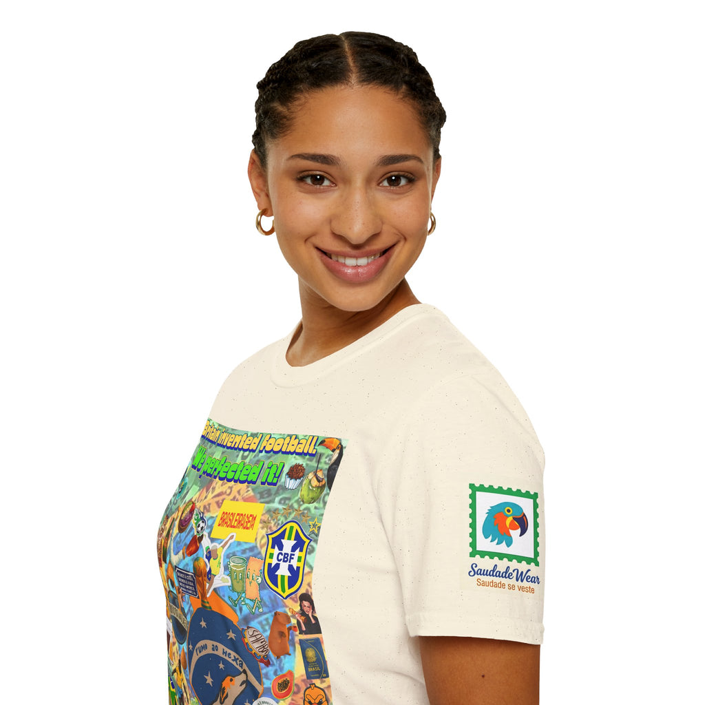 Unisex Graphic T-Shirt | Brasil x Britain - O jogo nasceu lá, mas o Brasil o elevou a outro patamar!