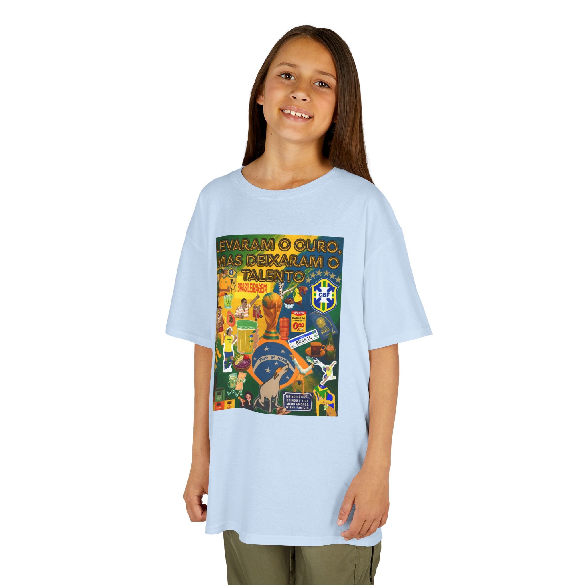 Unisex Kids 100% Algodão | Brasil x Portugal