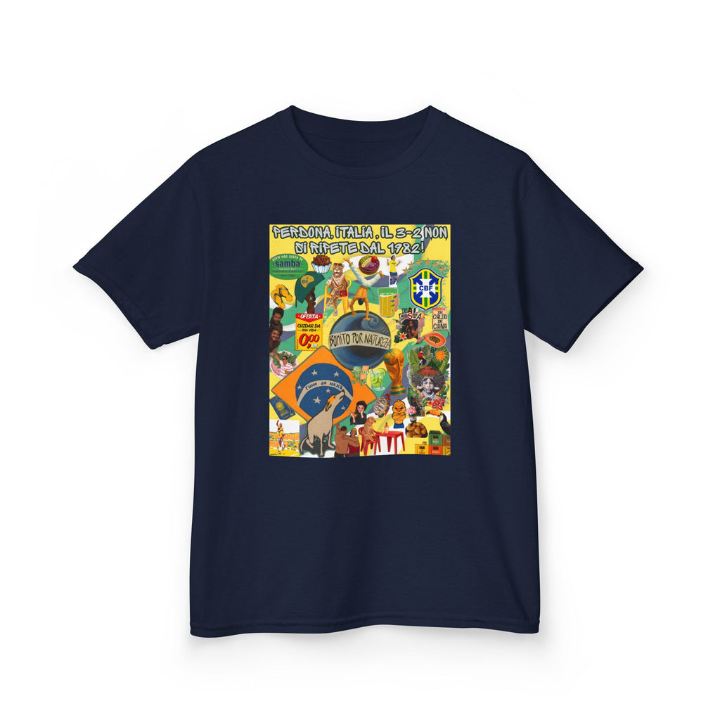 Unisex Kids 100% Algodão | Brasil x Itália