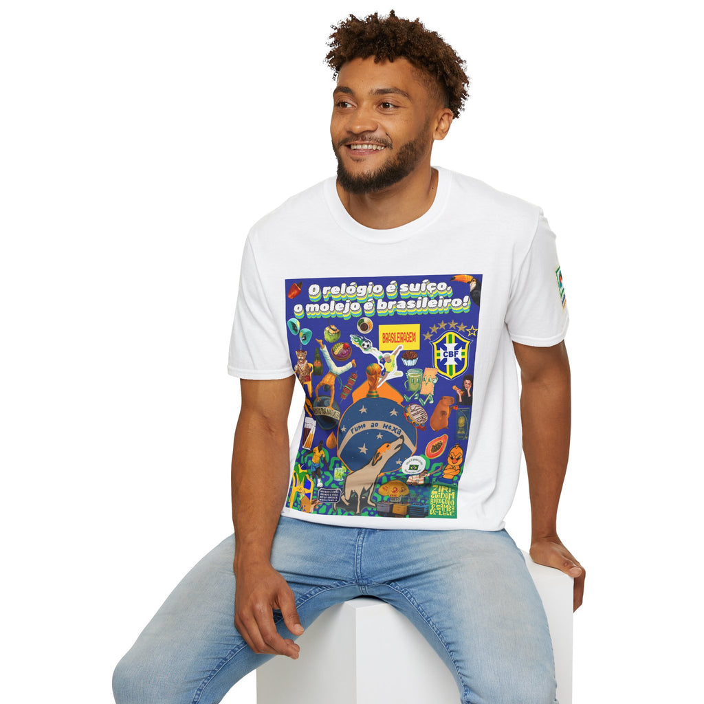 Unisex Graphic T-Shirt | Brasil x Suíça- O relógio é deles, o molejo é nosso!