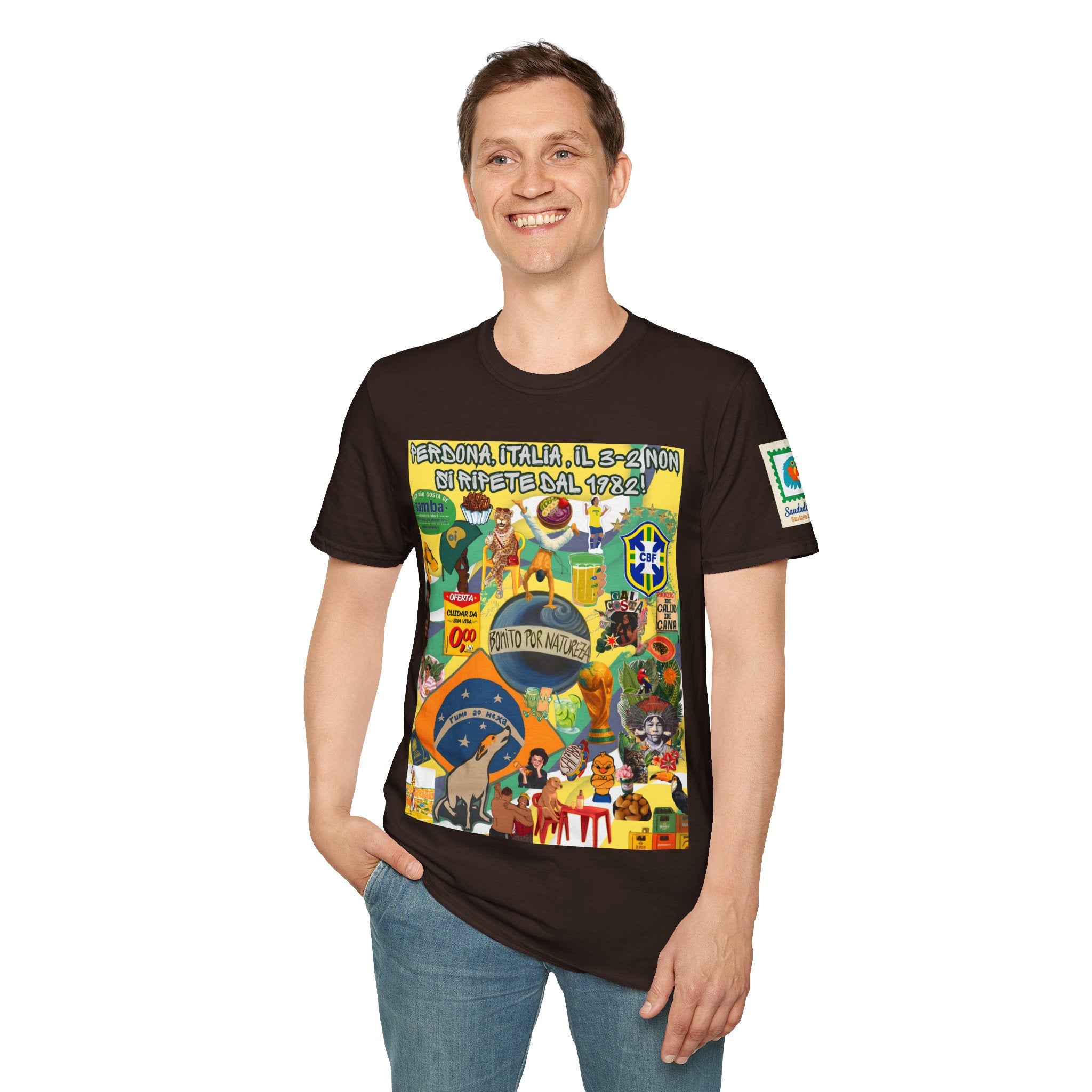 Unisex Graphic T-Shirt | Brasil x Itália