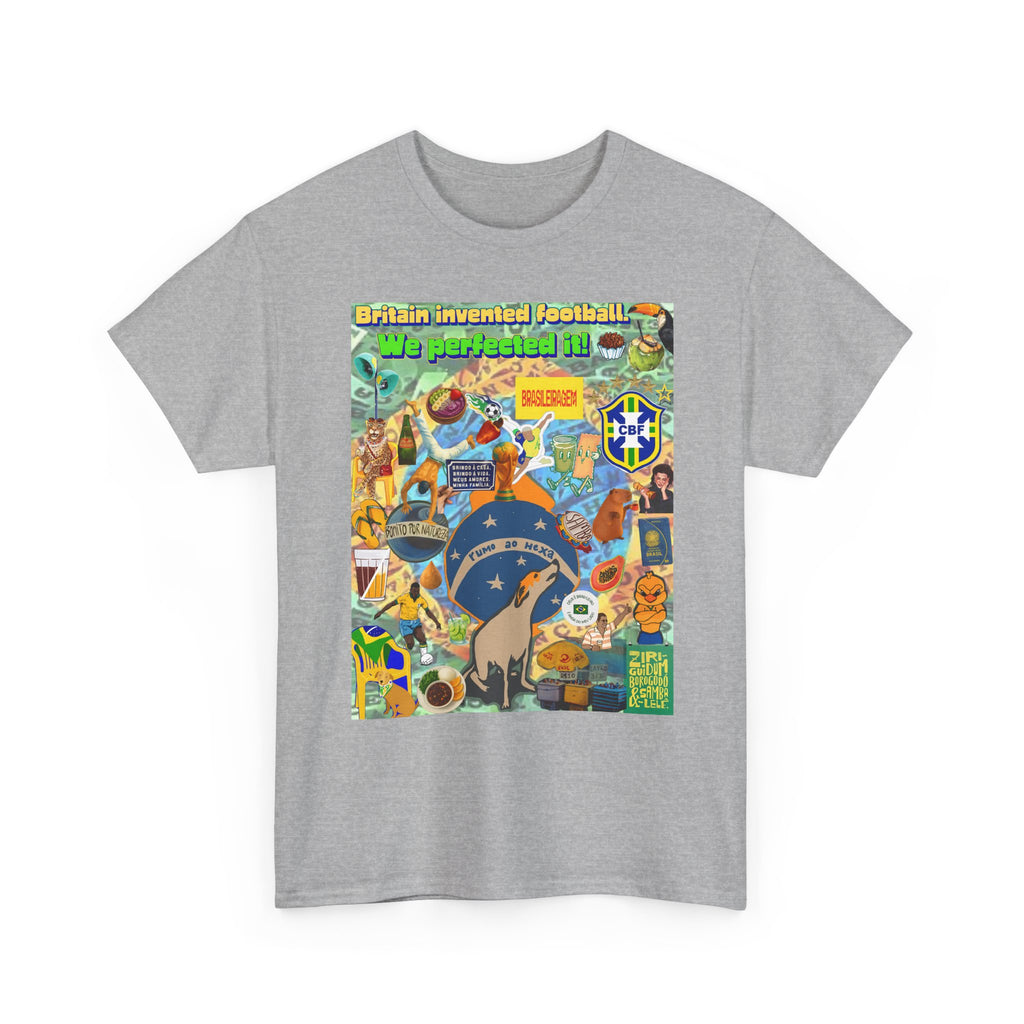 Unisex 100% Algodão OEKO-TEX®  | Brasil x Britain - O jogo nasceu lá, mas o Brasil o elevou a outro patamar!