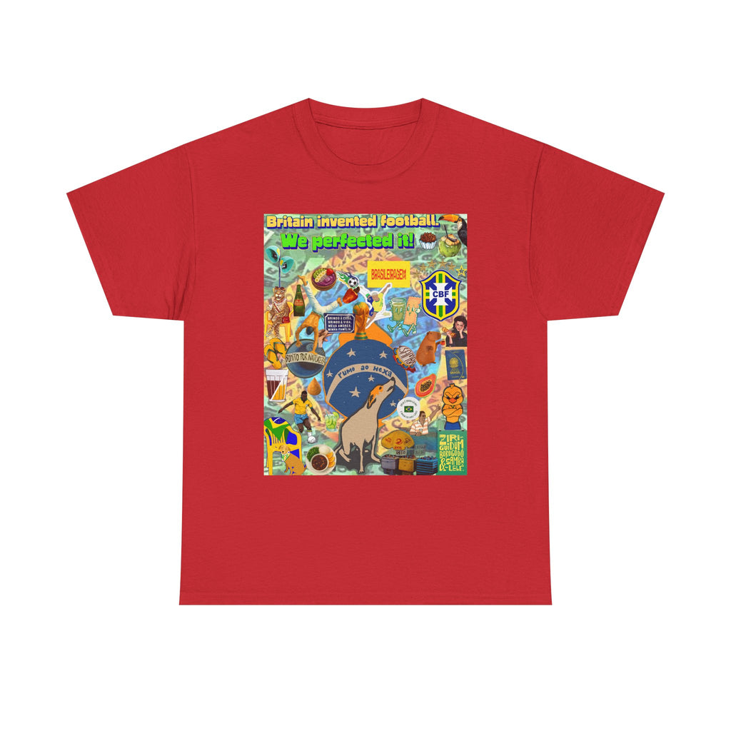 Unisex 100% Algodão OEKO-TEX®  | Brasil x Britain - O jogo nasceu lá, mas o Brasil o elevou a outro patamar!