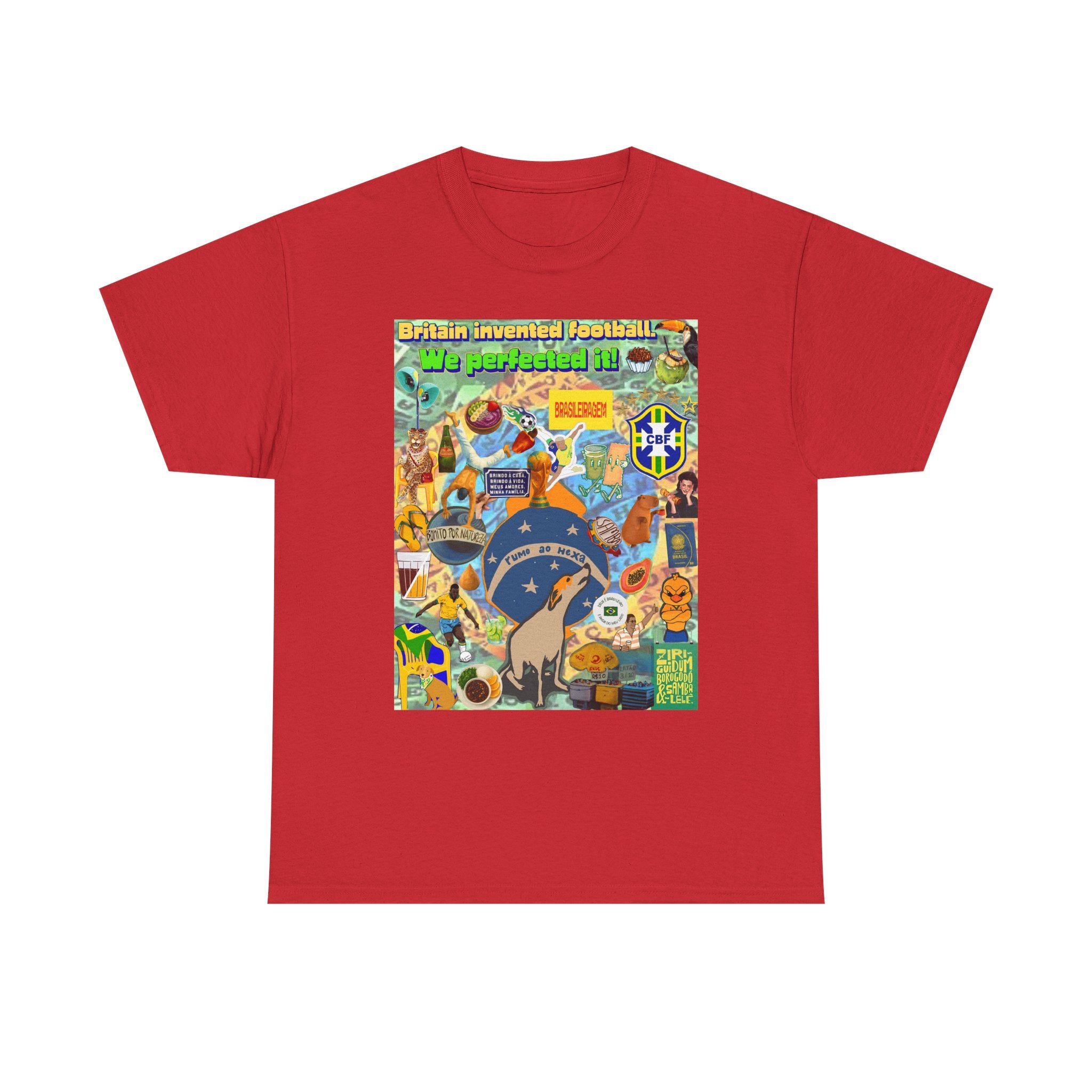 Unisex 100% Algodão OEKO-TEX®  | Brasil x Britain - O jogo nasceu lá, mas o Brasil o elevou a outro patamar!