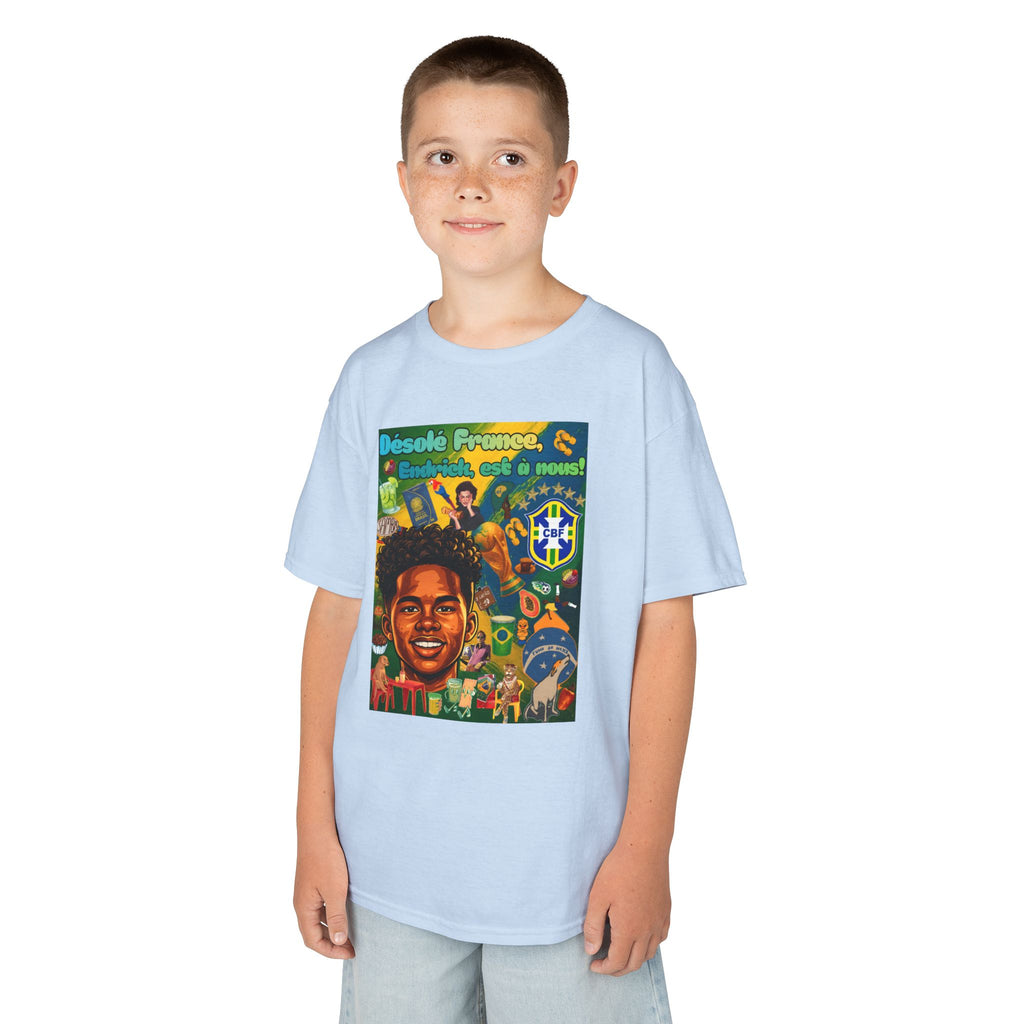 Unisex Kids 100% Algodão | Brasil x França