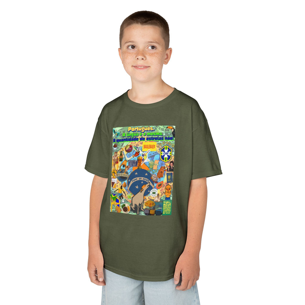 Unisex Kids 100% Algodão | Brasil x Portugal