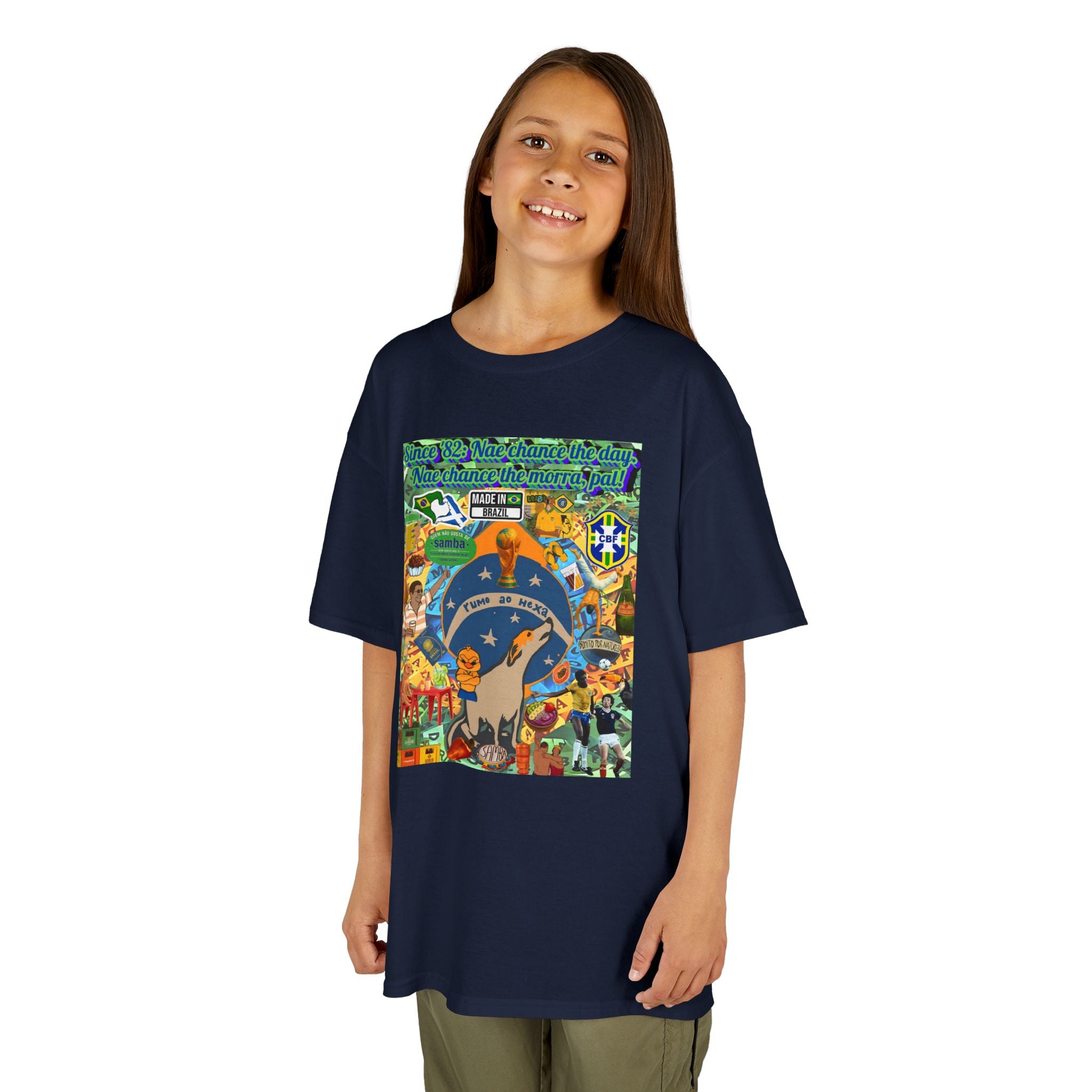 Unisex Kids 100% Algodão- Brasil x Escócia