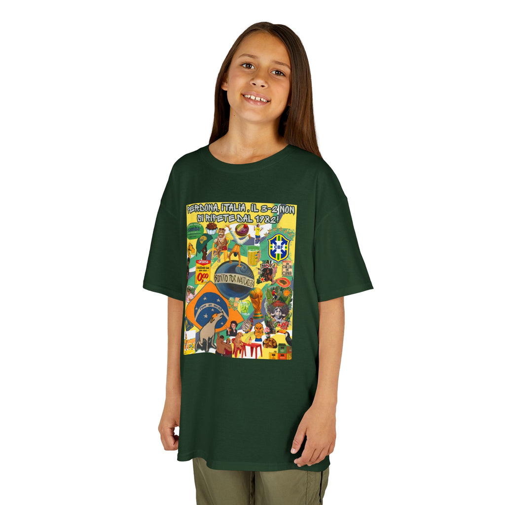 Unisex Kids 100% Algodão | Brasil x Itália