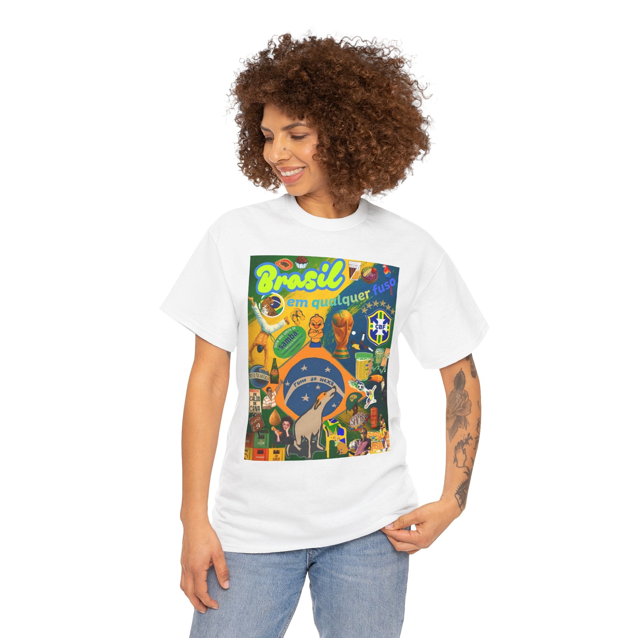 Unisex 100% Algodão OEKO-TEX®  | Brasil em qualquer fuso!