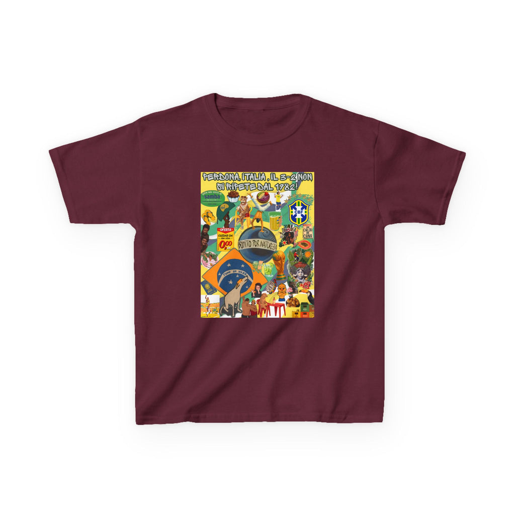 Unisex Kids 100% Algodão | Brasil x Itália