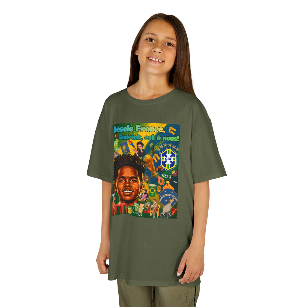 Unisex Kids 100% Algodão | Brasil x França