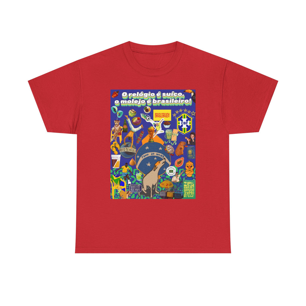 Unisex 100% Algodão OEKO-TEX®  | Brasil x Suíça - O relógio é suíço, mas o molejo é nosso!