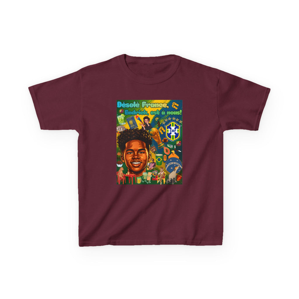 Unisex Kids 100% Algodão | Brasil x França
