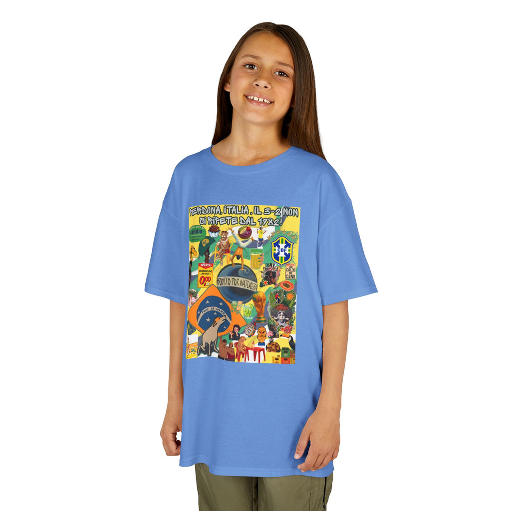 Unisex Kids 100% Algodão | Brasil x Itália