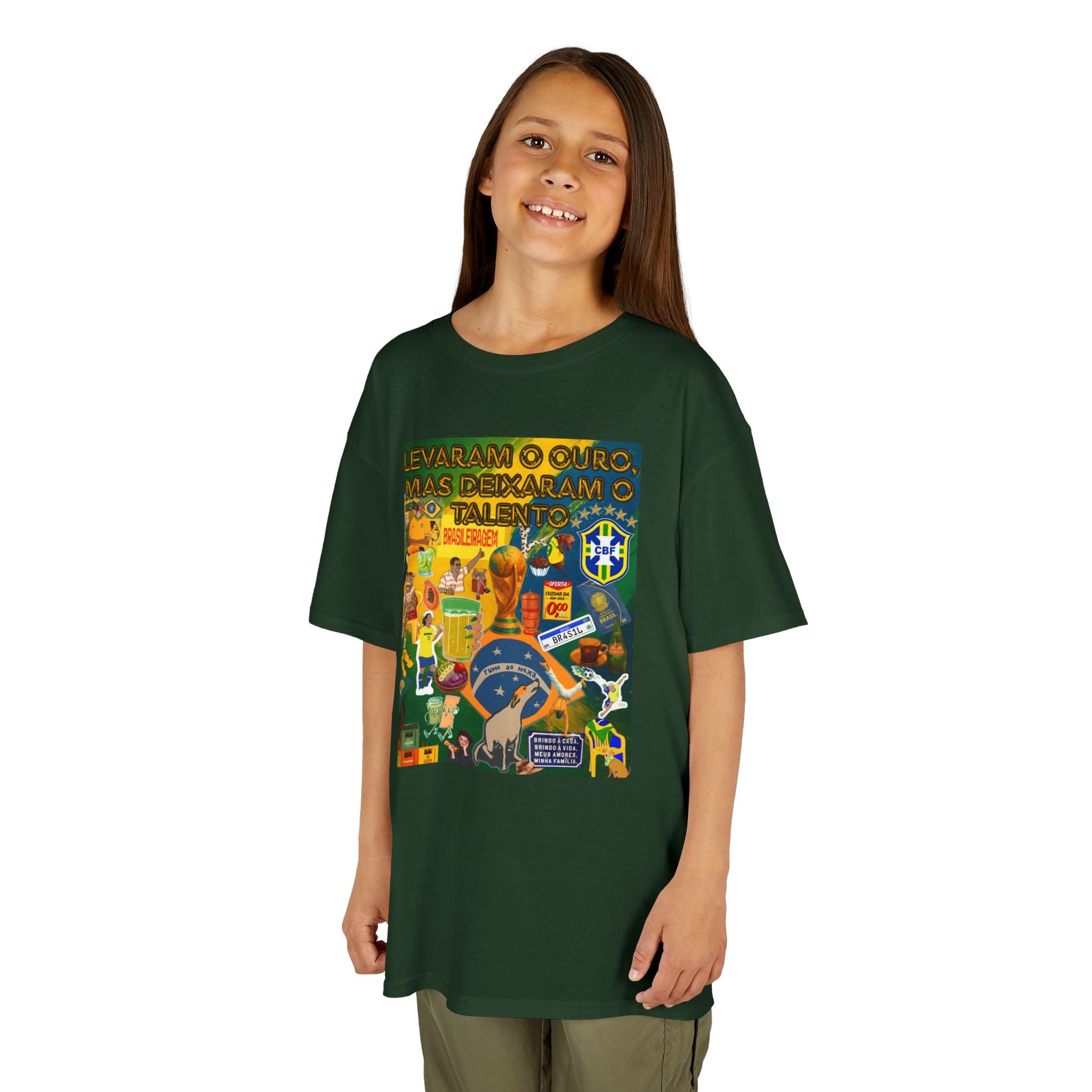 Unisex Kids 100% Algodão | Brasil x Portugal