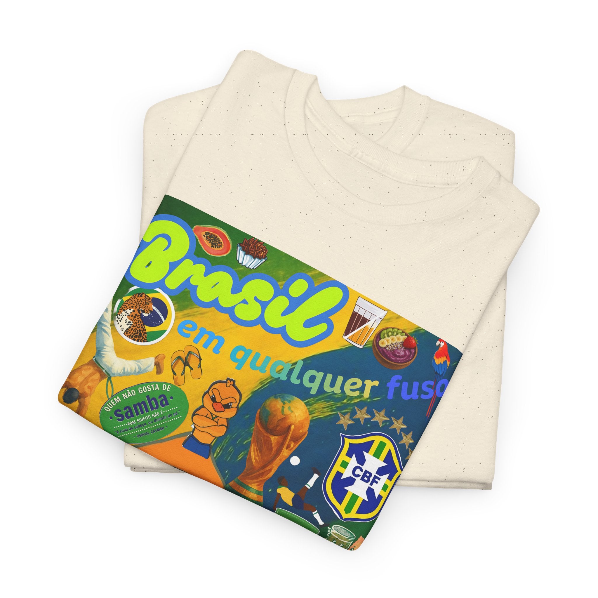 Unisex 100% Algodão OEKO-TEX®  | Brasil em qualquer fuso!