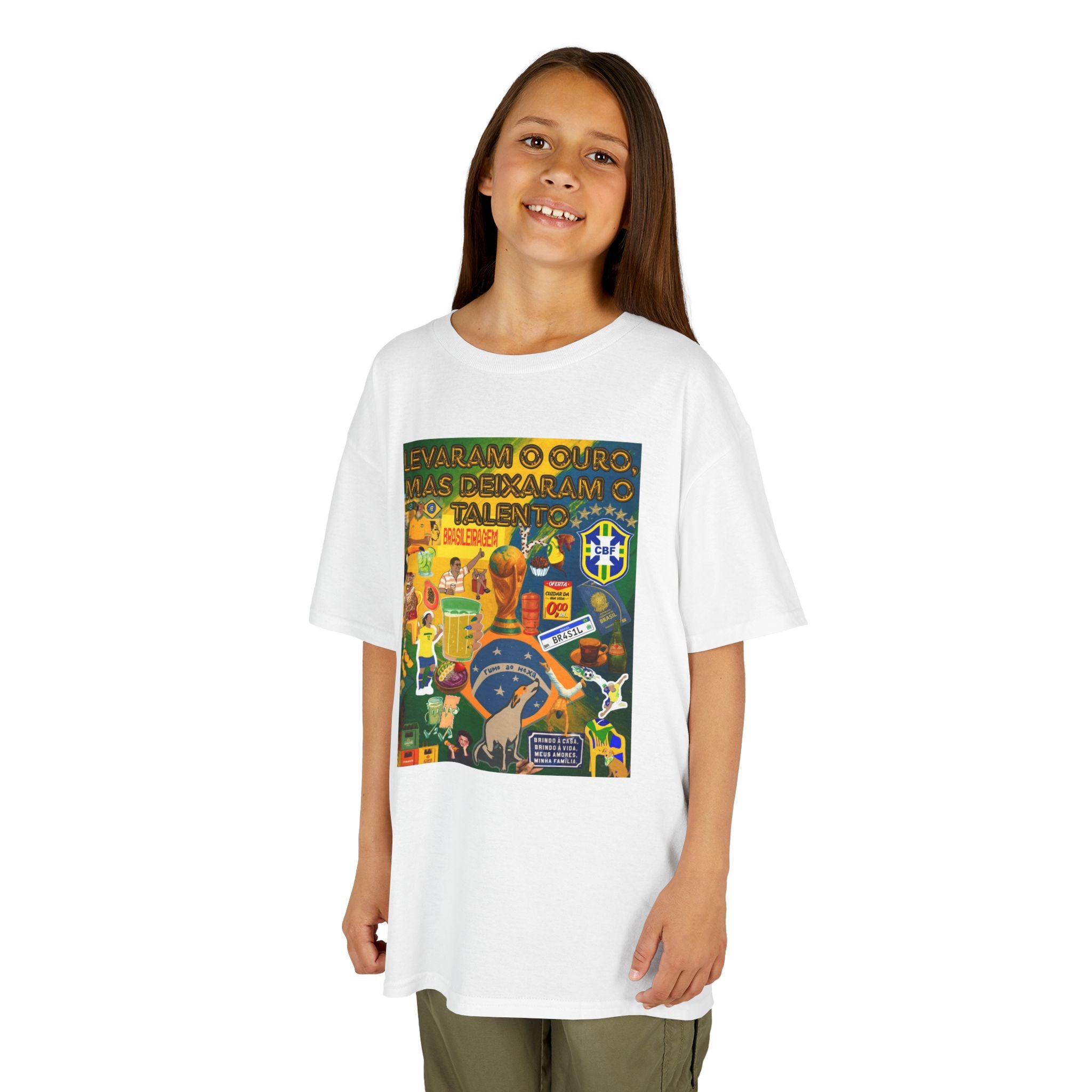 Unisex Kids 100% Algodão | Brasil x Portugal