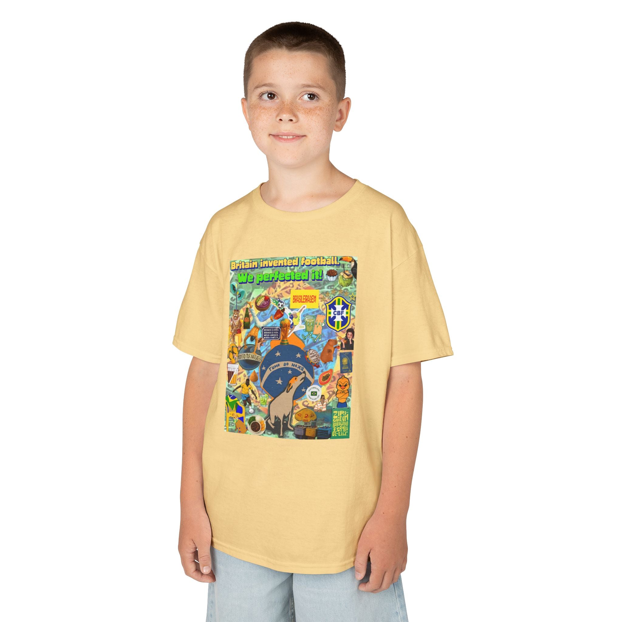 Unisex Kids 100% Algodão | Brasil x Britain - O jogo nasceu lá, mas o Brasil o elevou a outro patamar!