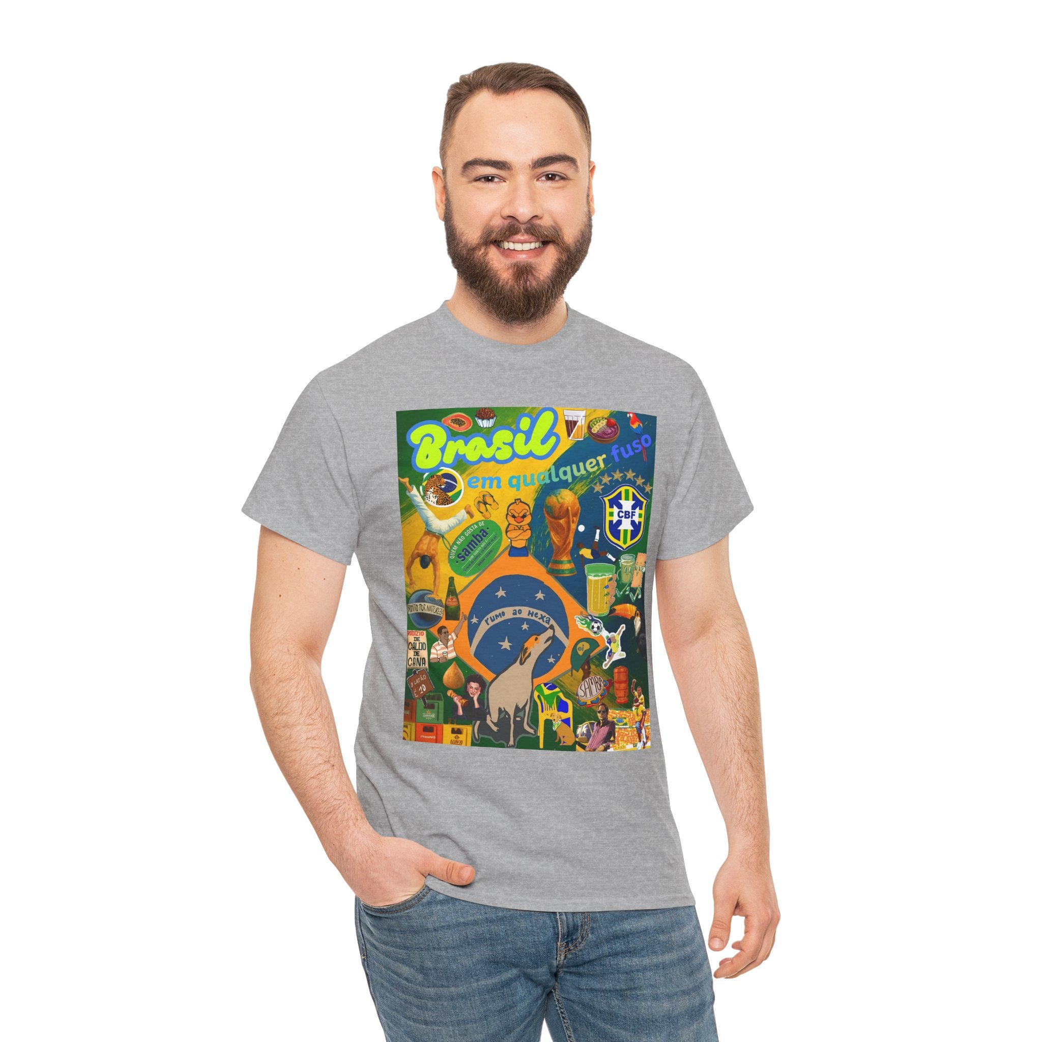 Unisex 100% Algodão OEKO-TEX®  | Brasil em qualquer fuso!