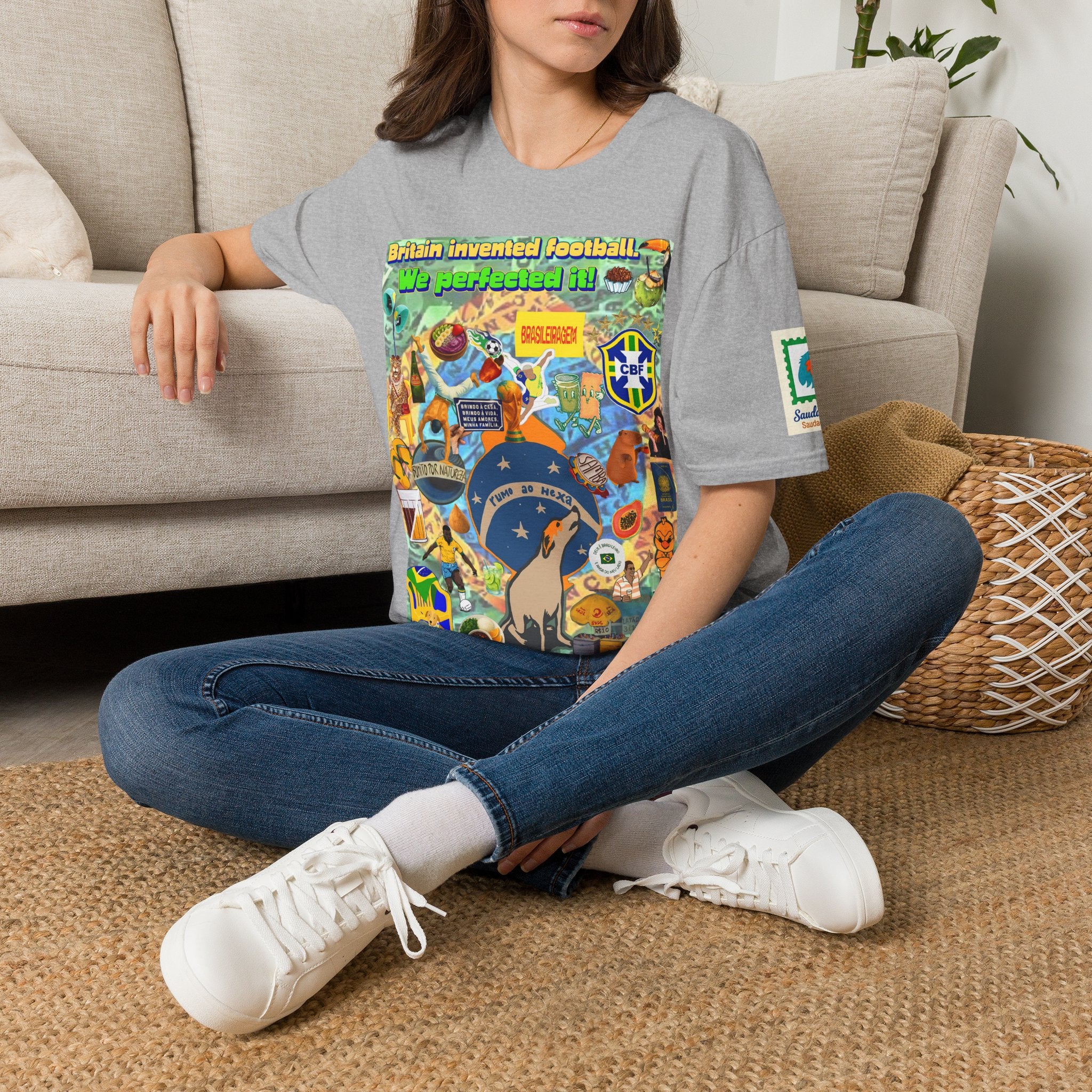 Unisex Graphic T-Shirt | Brasil x Britain - O jogo nasceu lá, mas o Brasil o elevou a outro patamar!