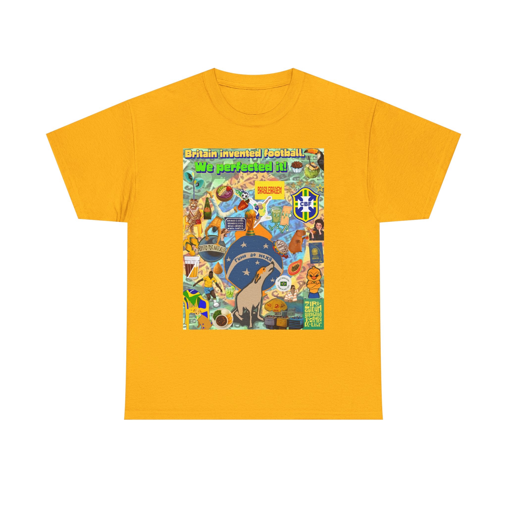 Unisex 100% Algodão OEKO-TEX®  | Brasil x Britain - O jogo nasceu lá, mas o Brasil o elevou a outro patamar!