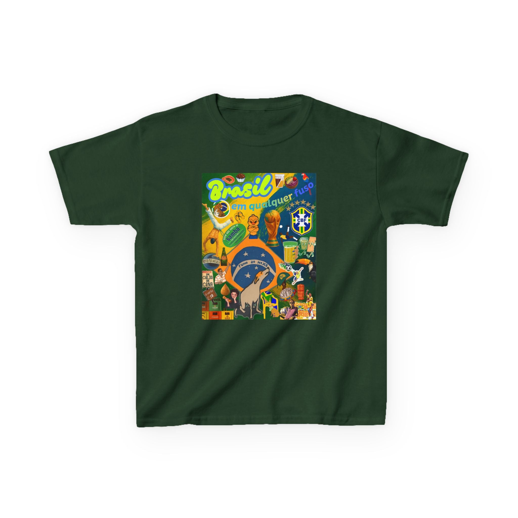 Unisex Kids 100% Algodão | Brasil em qualquer fuso!